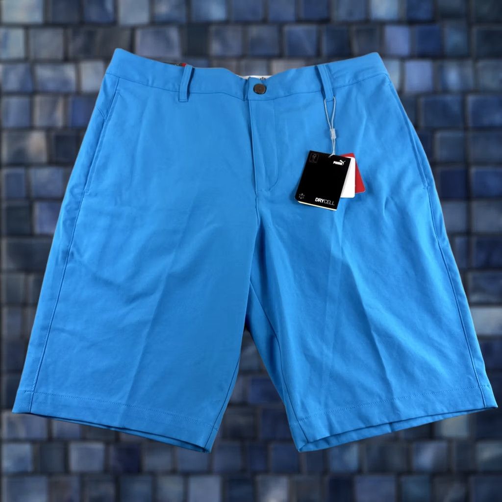 Puma Puma Jackpot Shorts Men 32 Blue Drycell Stretch 10” Performance Chino Preppy NEW Size US 32 / EU 48 - 1 Thumbnail