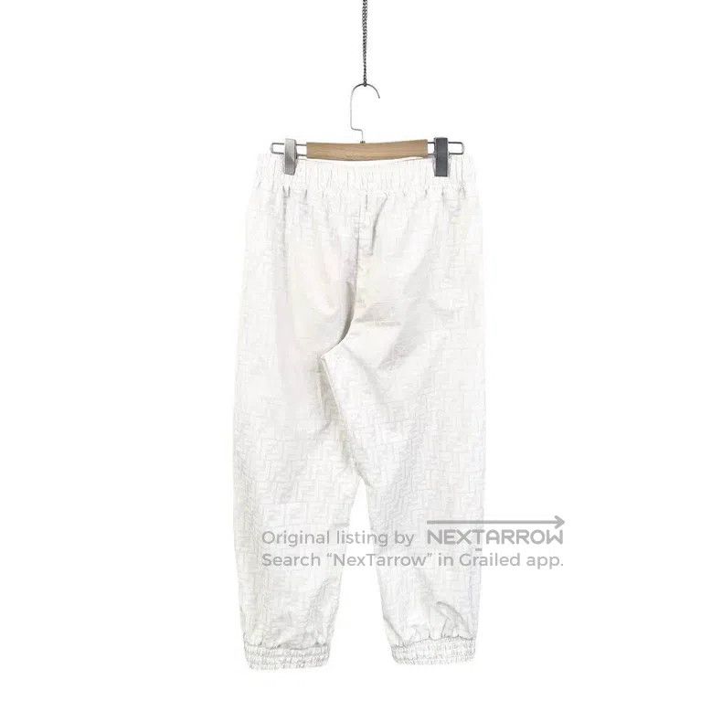 Fendi Fendi size S White Double F Printed Casual Pants Size 24" / US 00 / IT 34 - 2 Thumbnail