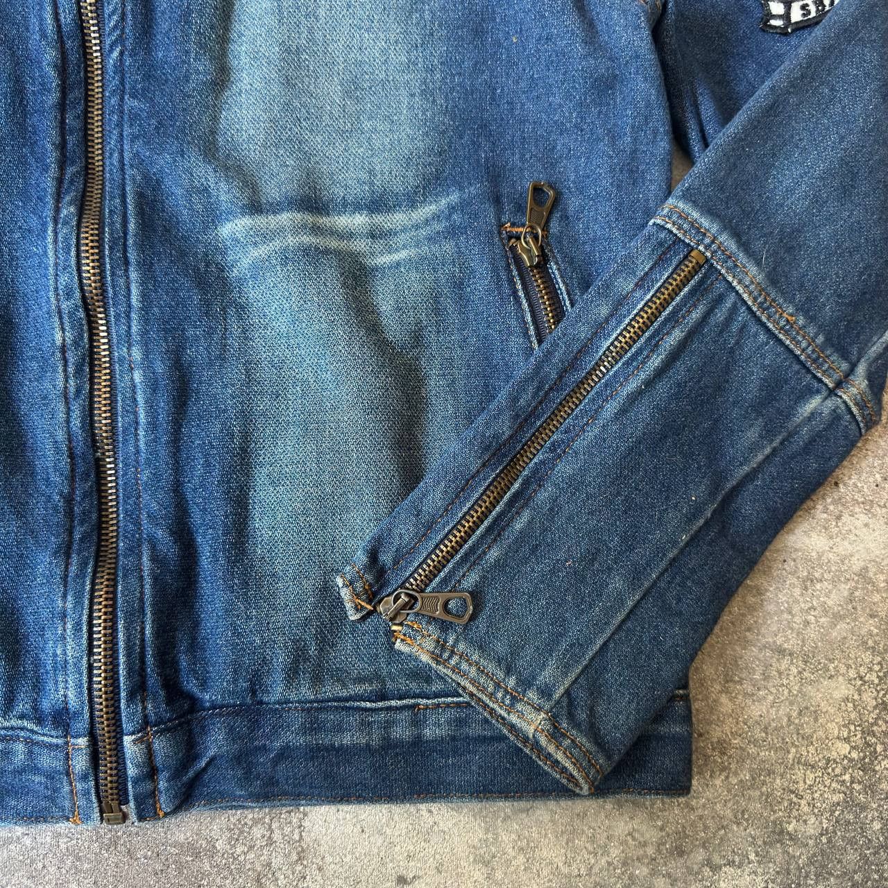 Hysteric Glamour × Japanese Brand × Vintage Japanese Vintage Zip Details Washed Denim Jacket Size M / US 6-8 / IT 42-44 - 6 Thumbnail