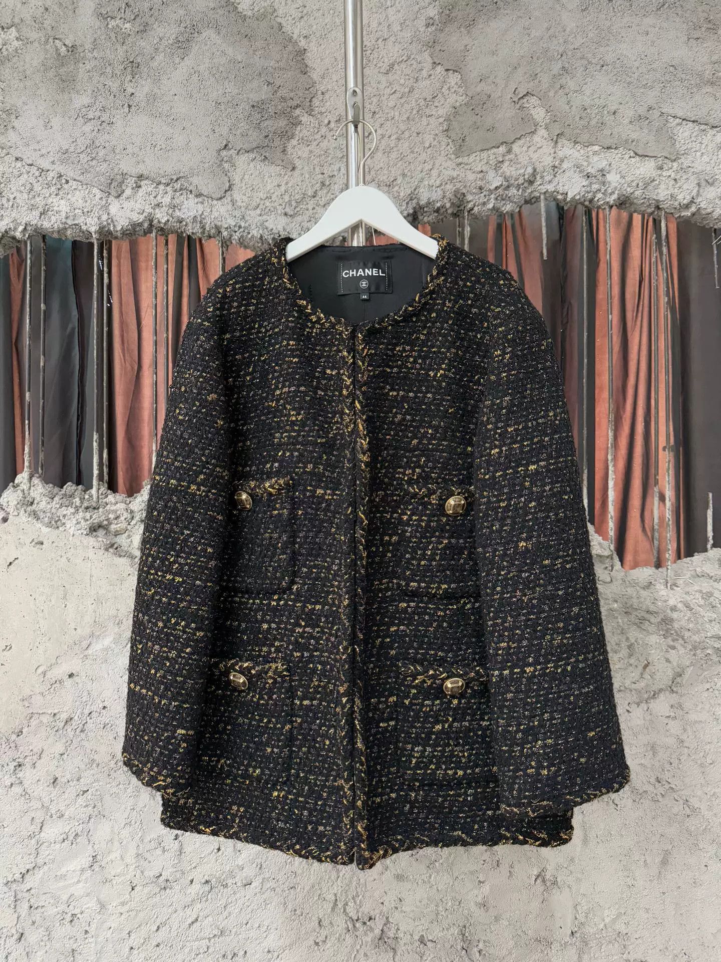 Chanel Black Gold Egypt Jacket