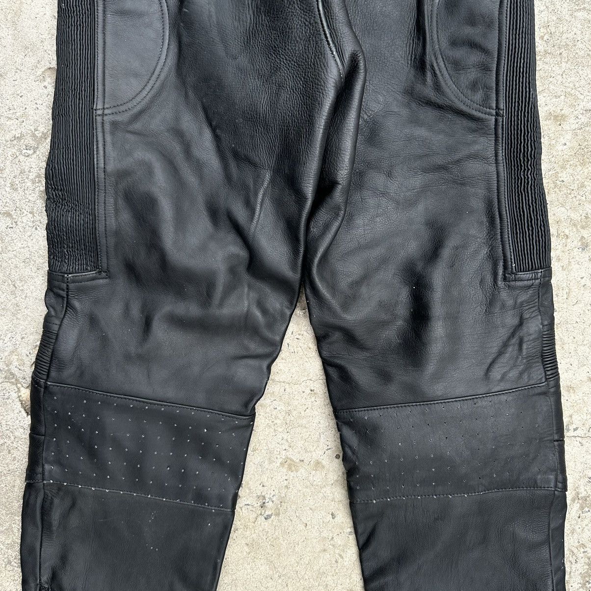Leather × Vintage Vintage Moto Leather Pants Size 56 Y2K Style USA 00s Size US 40 / EU 56 - 11 Thumbnail