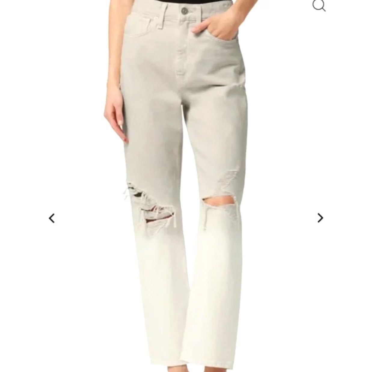 Pacsun VINTAGE PacSun 90's Boyfriend Jeans Tan High Rise Baggy Distressed Jeans 22 Womens Size 40" / US 18 - 6 Thumbnail