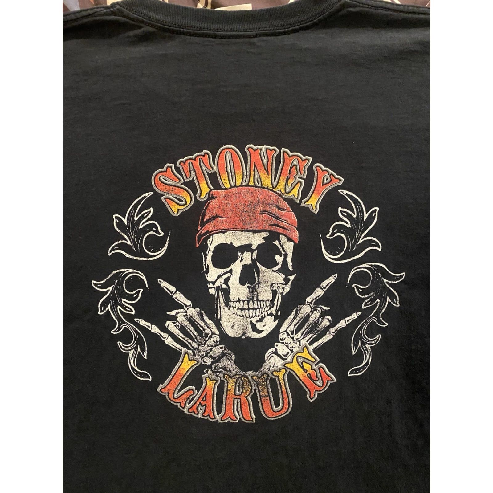 Gildan VINTAGE Gildan T-Shirt Skull Double-Sided Black Men’s 2XL Size US XXL / EU 58 / 5 - 6 Thumbnail