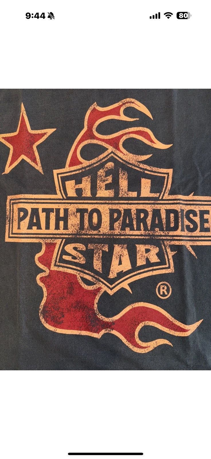 HELLSTAR Hellstar Studios Biker Tour Tee Gray NWOT Size Small Size US S / EU 44-46 / 1 - 7 Thumbnail