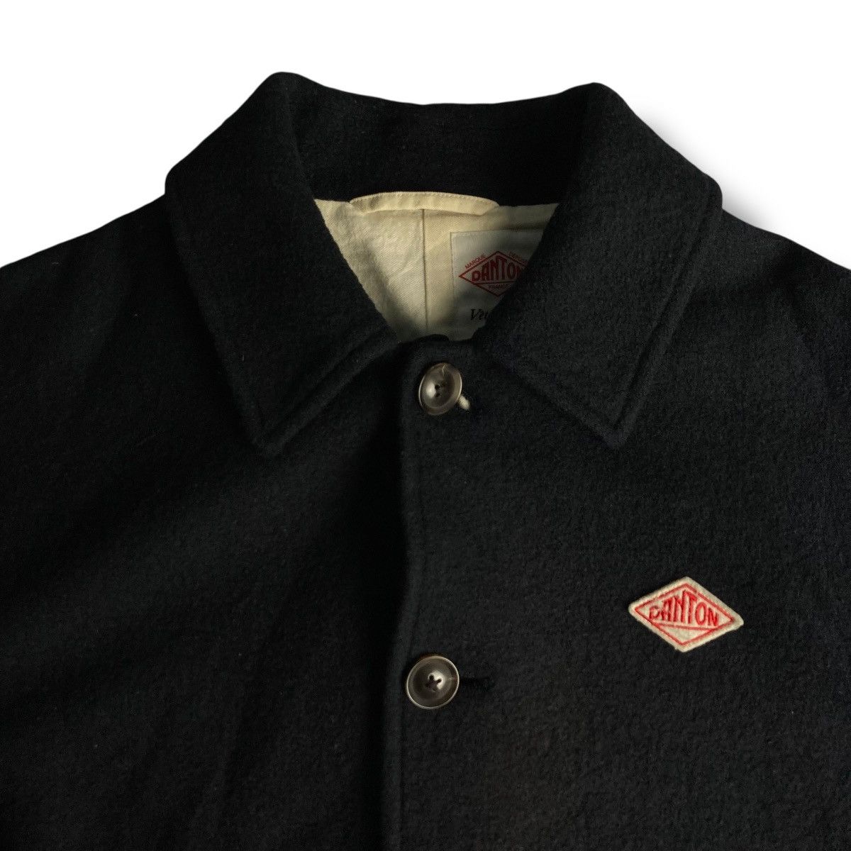 Danton 🇯🇵 DANTON VETEMENTS DE TRAVAIL BUTTON UP WOOL LONG JACKET Size US L / EU 52-54 / 3 - 5 Thumbnail