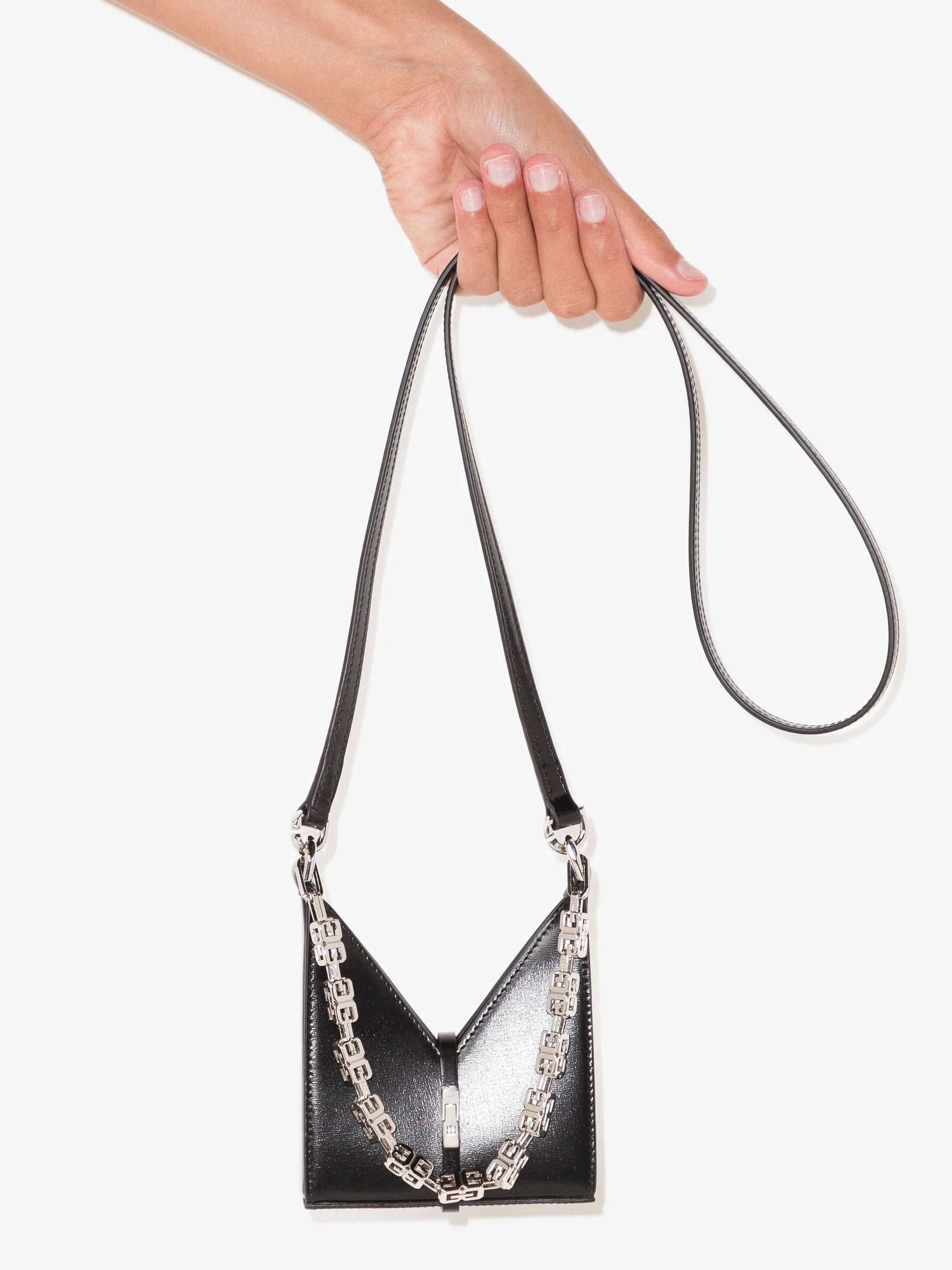 Givenchy o1srvl11e1024 Size: OS / Mini 4G Cut-Cut Crossbody Bag Black Size ONE SIZE - 4 Thumbnail