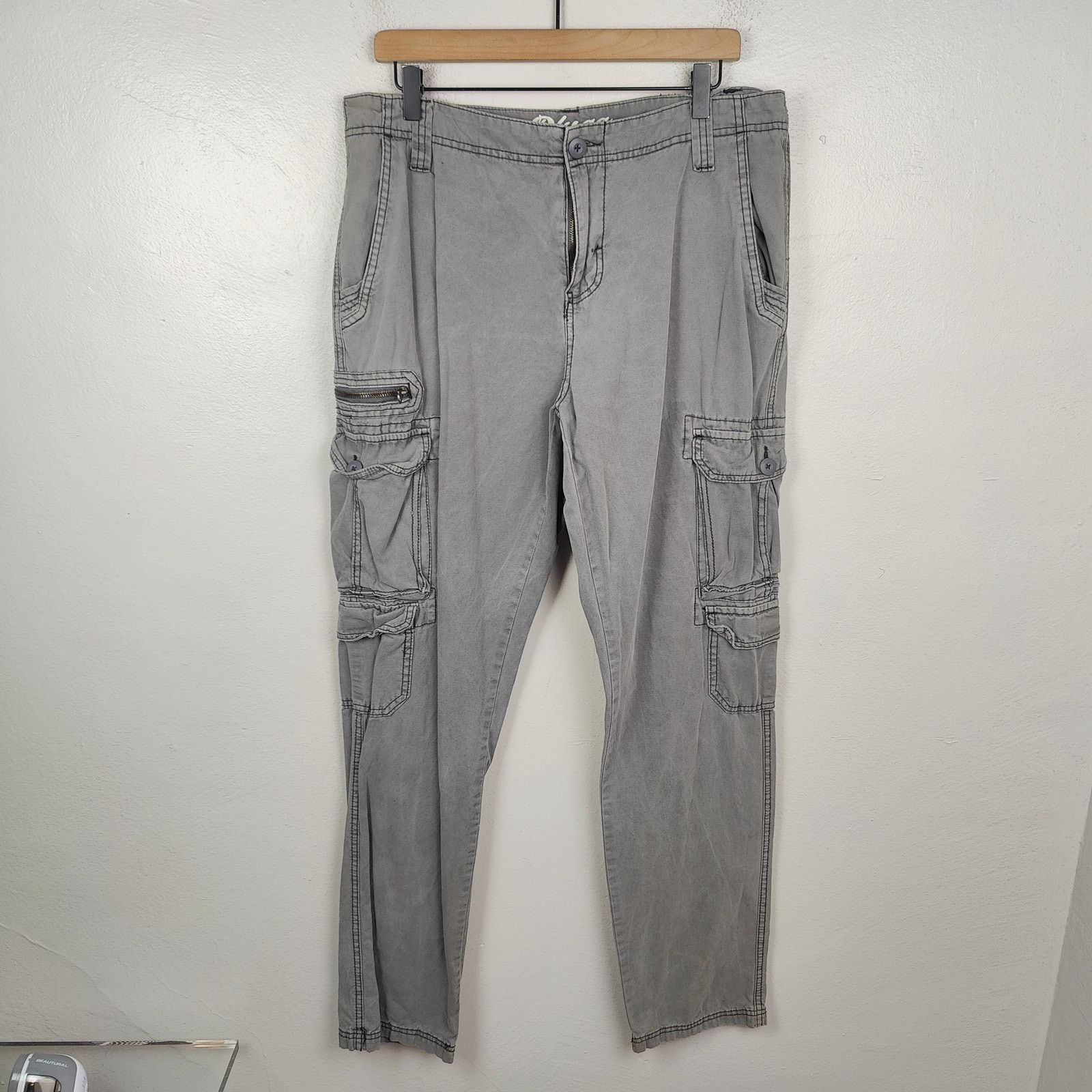 Other Vintage Plugg Cargo Pants Mens 34x34 Y2K Military Flight Y2K Size US 34 / EU 50 - 1 Thumbnail