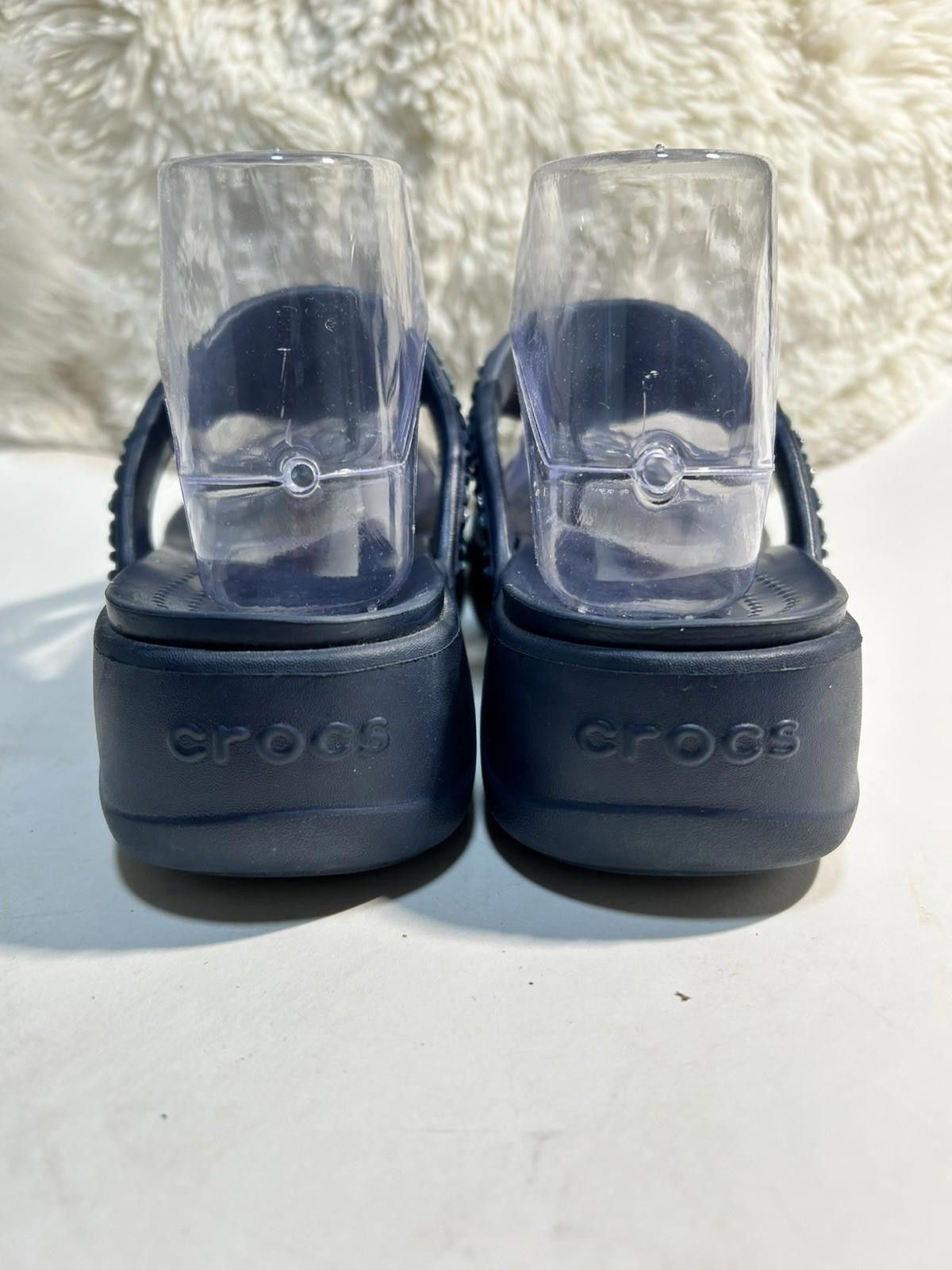Crocs Crocs Diamante Sandal Sz 10 Blue Thong Platform Beaded Size US 10 / IT 40 - 5 Thumbnail