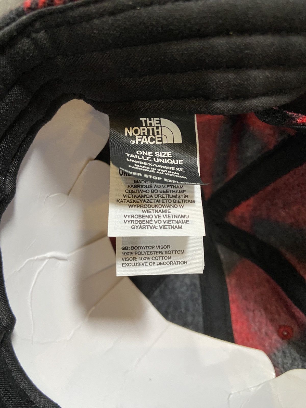 The North Face The North Face Gordon Plaid Ball Cap Red / Black Size ONE SIZE - 5 Thumbnail
