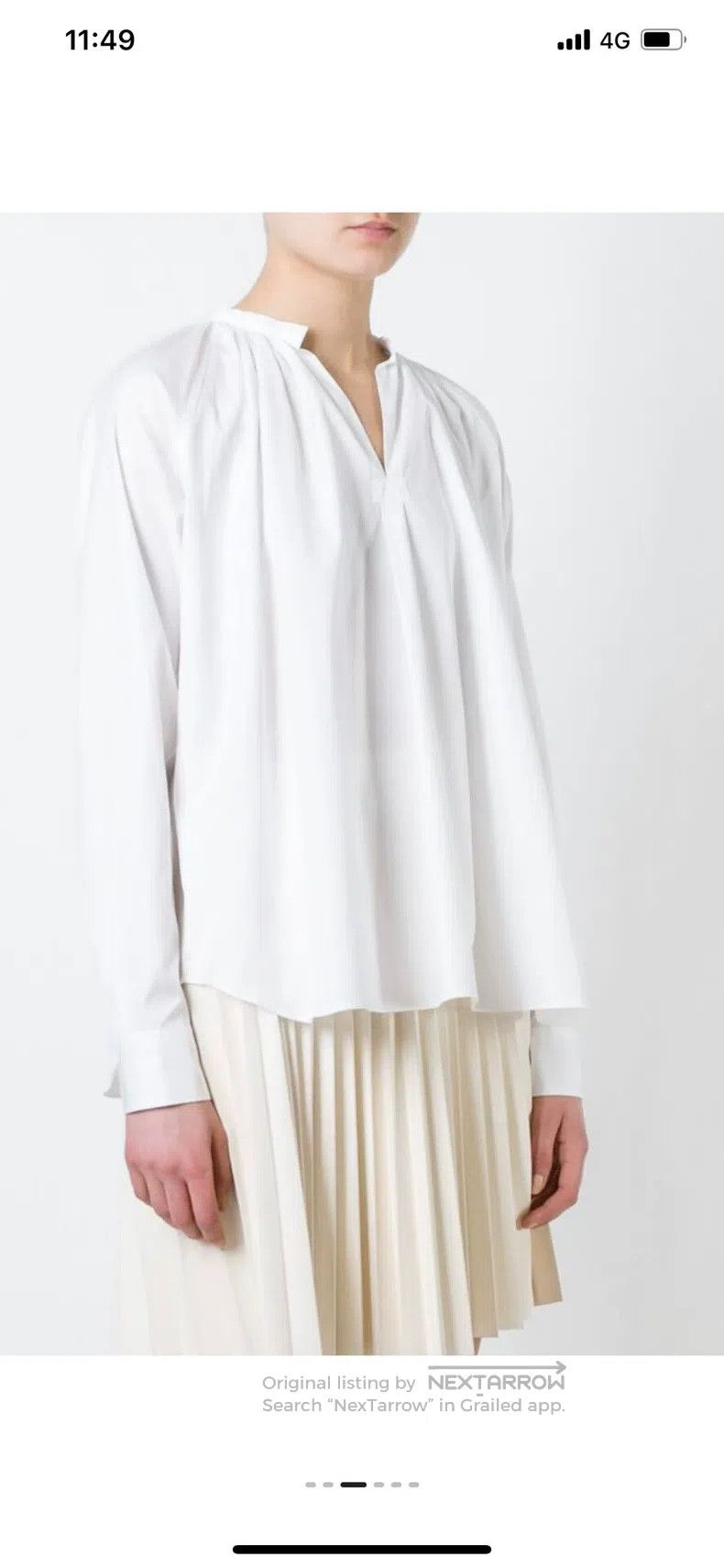 Comme des Garcons CDG Tricot 2019 Boxy Gathered Blouse Shirt - S-L