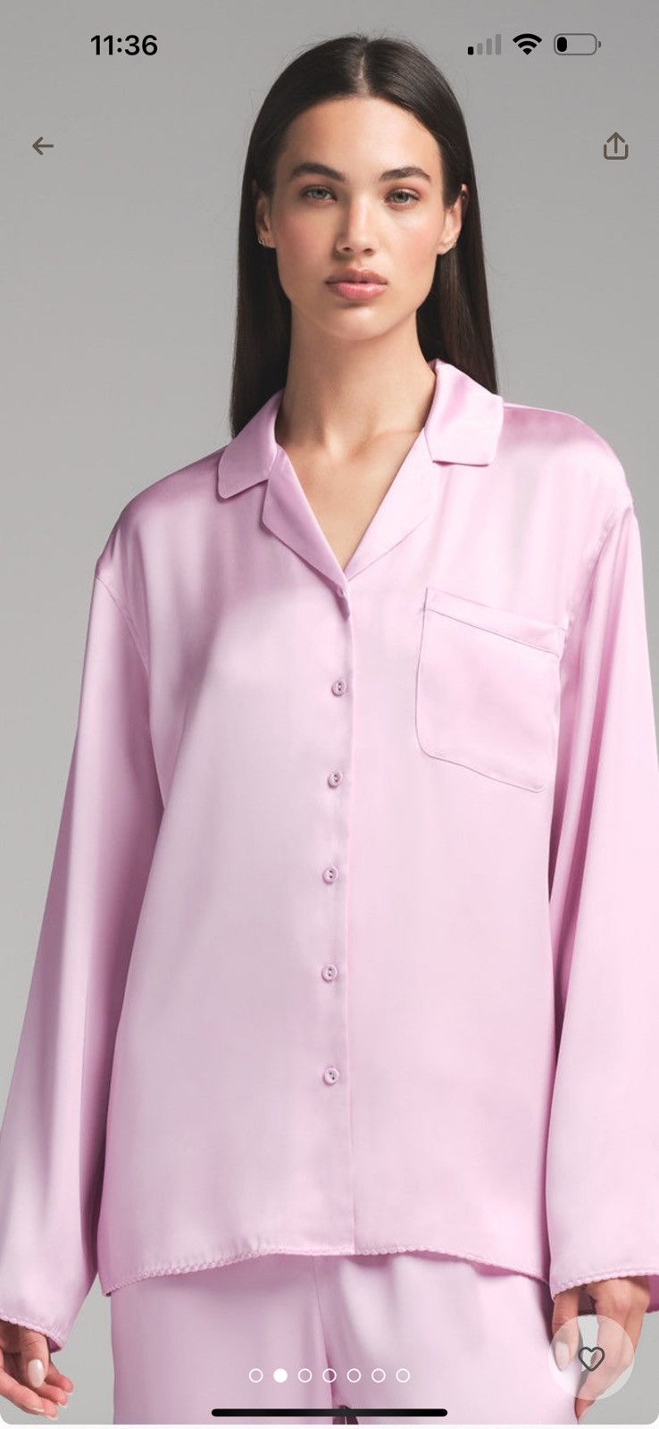 SKIMS Skims Woven Shine Pink Rose Sleep Set Size S / US 4 / IT 40 - 4 Thumbnail