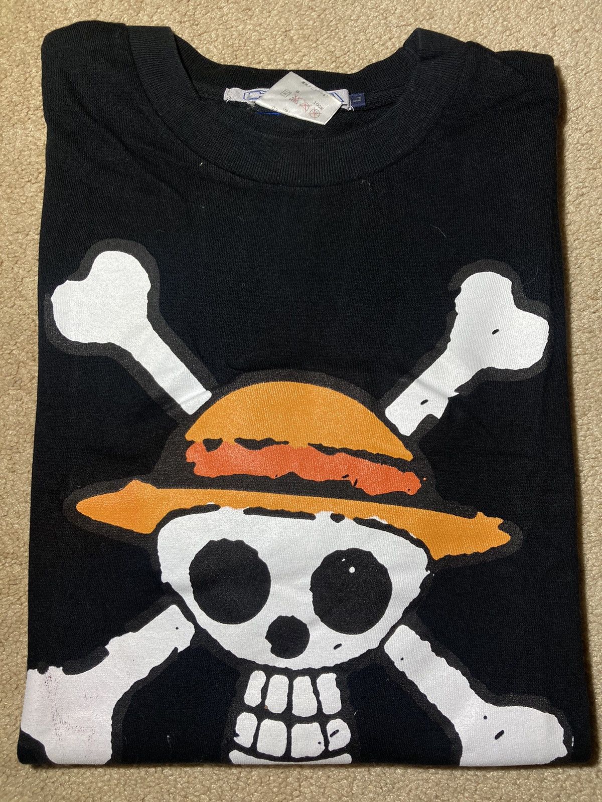 Anime × Japanese Brand × Vintage 2001 Cospa One Piece Flag Tee Vintage Bape Luffy Pirates 90s Size US L / EU 52-54 / 3 - 1 Thumbnail