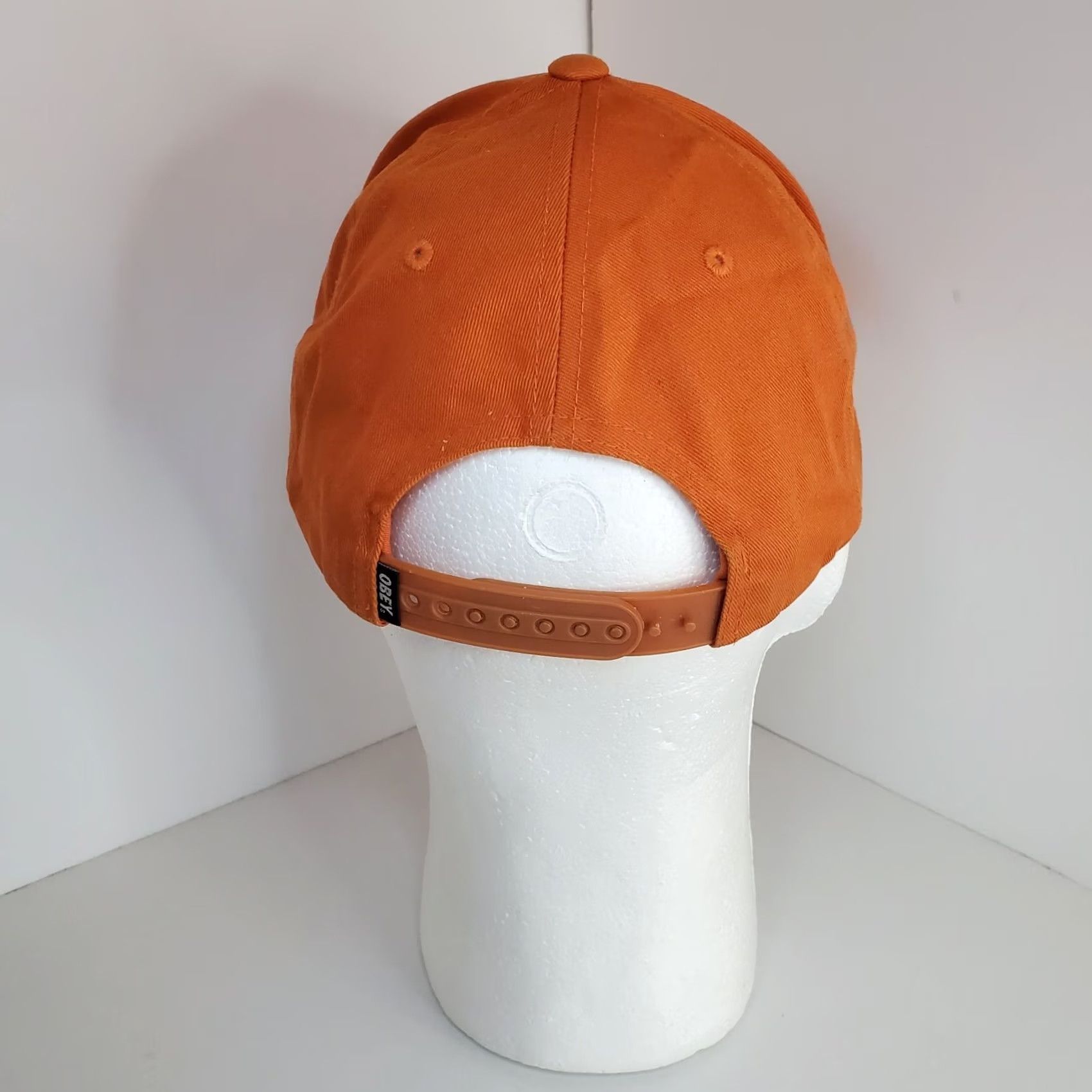 Obey OBEY Orange Canvas Baseball Cap Hat Mens One Size Streetwear Hip Hop Classic Colorful Size ONE SIZE - 4 Thumbnail
