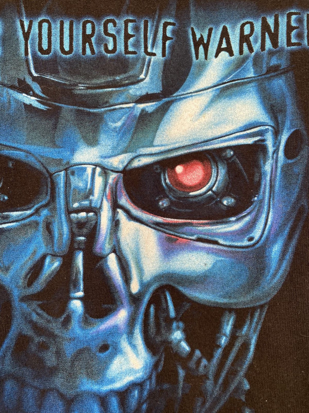 Vintage 1991 Terminator 2 skull tank Made in USA Size US XL / EU 56 / 4 - 4 Thumbnail