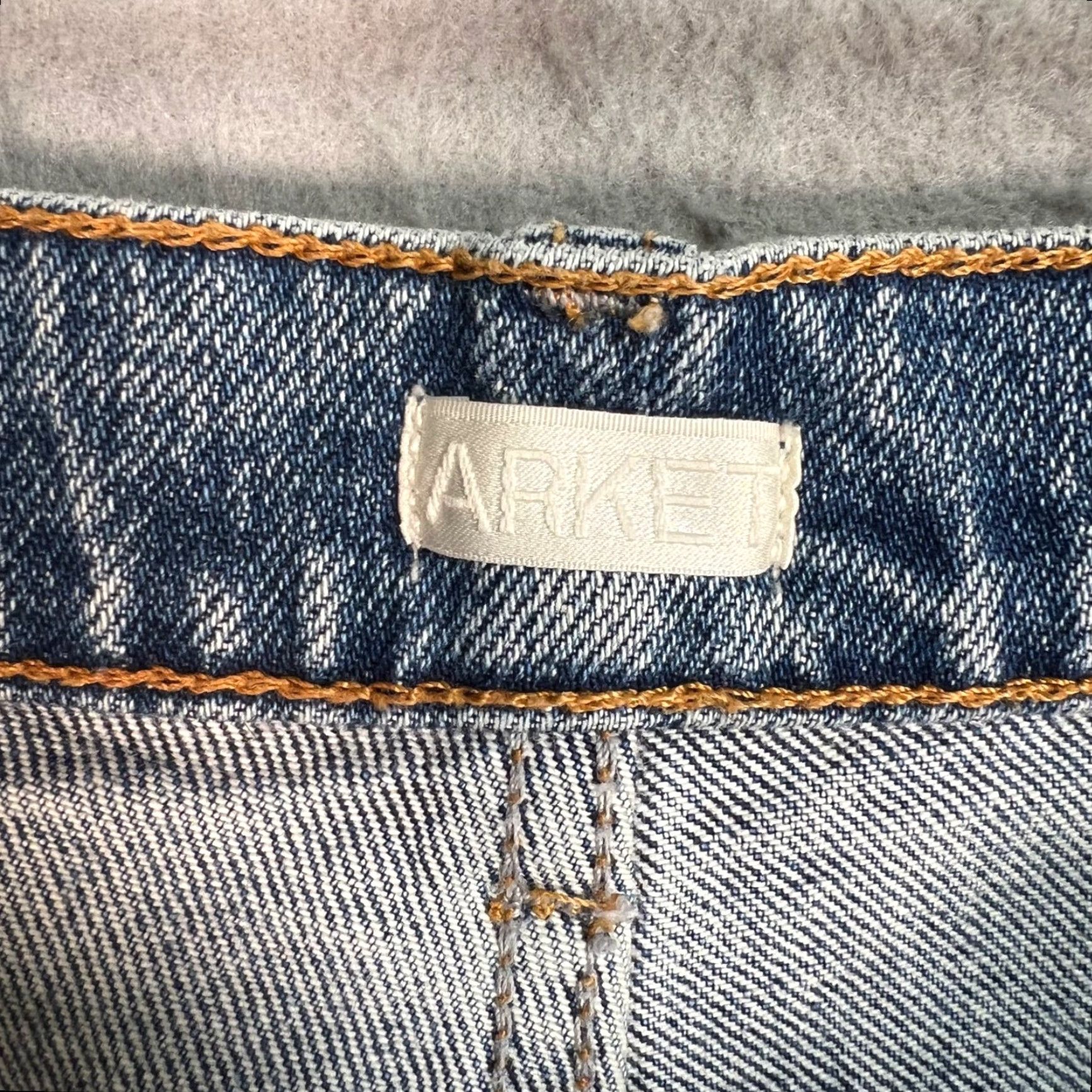 Arket VINTAGE Arket Women’s Jeans Denim 26 High-Waisted Blue Straight Leg Adult 26 Denim Blue Women Size 26" / US 2 / IT 38 - 3 Thumbnail