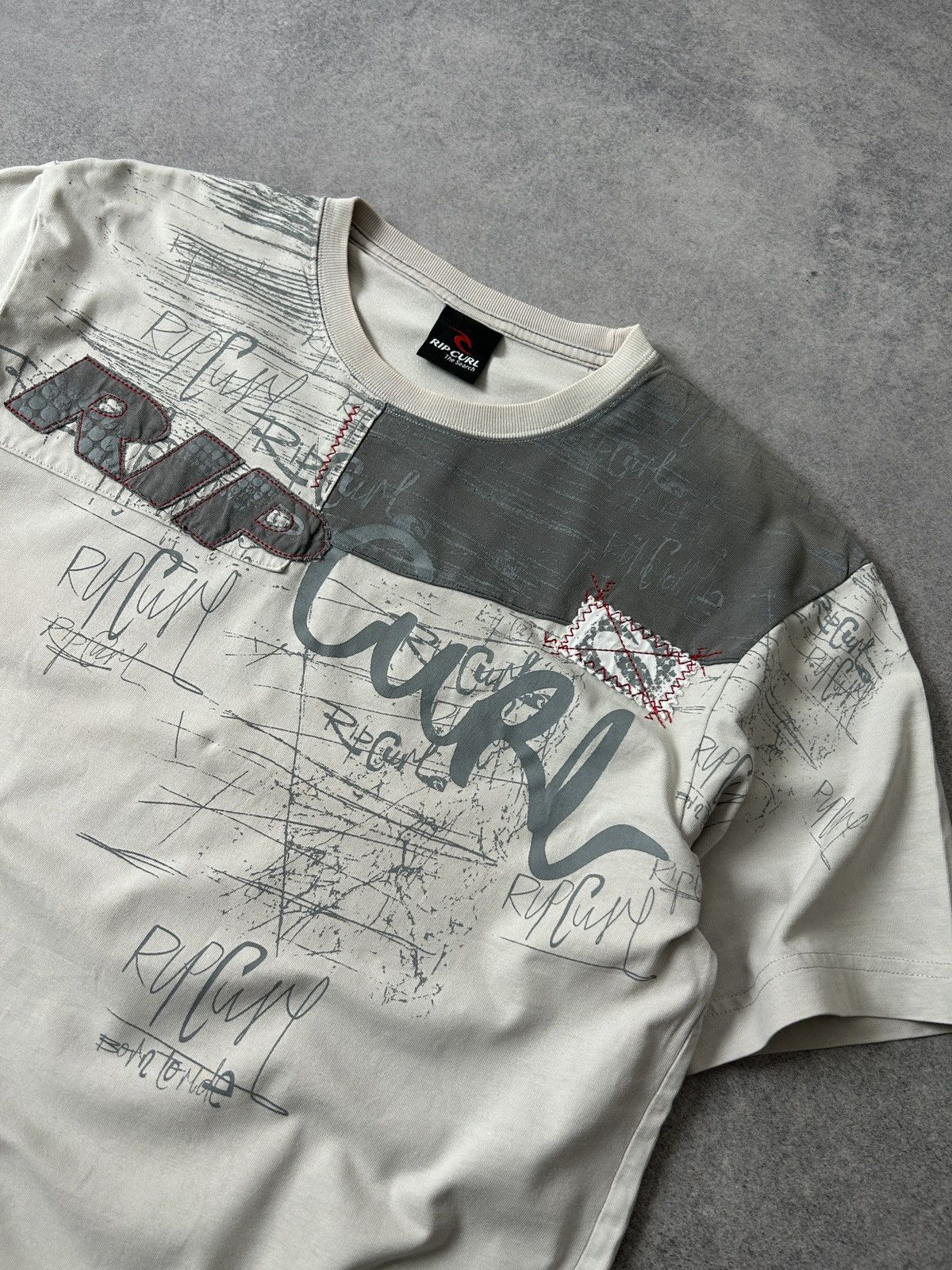 Rip Curl Vintage Rip Curl y2k big logo shirts mens grey Size US M / EU 48-50 / 2 - 4 Thumbnail