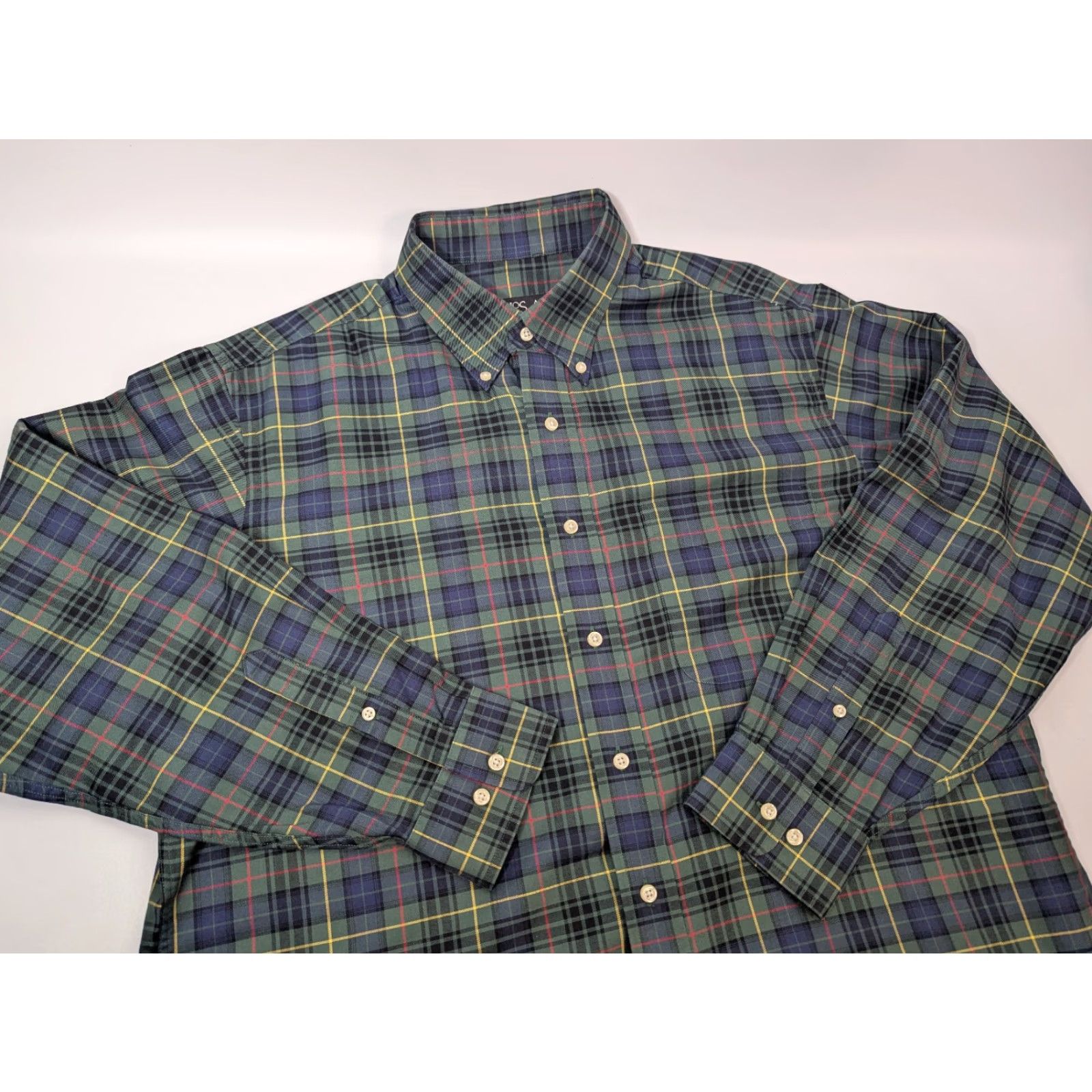 Jos. A. Bank Jos. A. Bank Traveler Mens Large Black Plaid Long Sleeve Button-Down Shirt Size US L / EU 52-54 / 3 - 2 Thumbnail