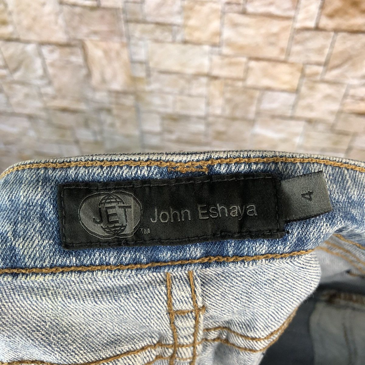 Japanese Brand John Esraya Blue Distressed Denim Pants #A952 Size 27" / US 4 / IT 40 - 21 Thumbnail