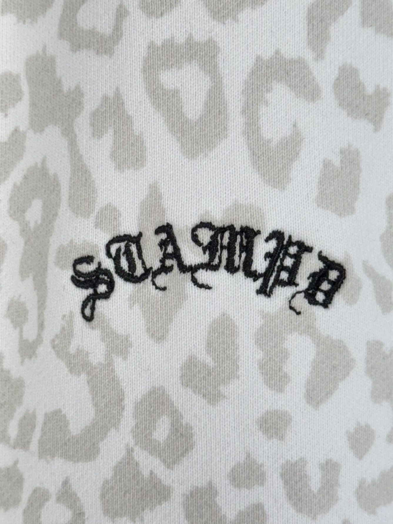 Stampd UNWORN* Faded Leopard Print Joggers Gothic Font SIZE L Size US 34 / EU 50 - 3 Thumbnail