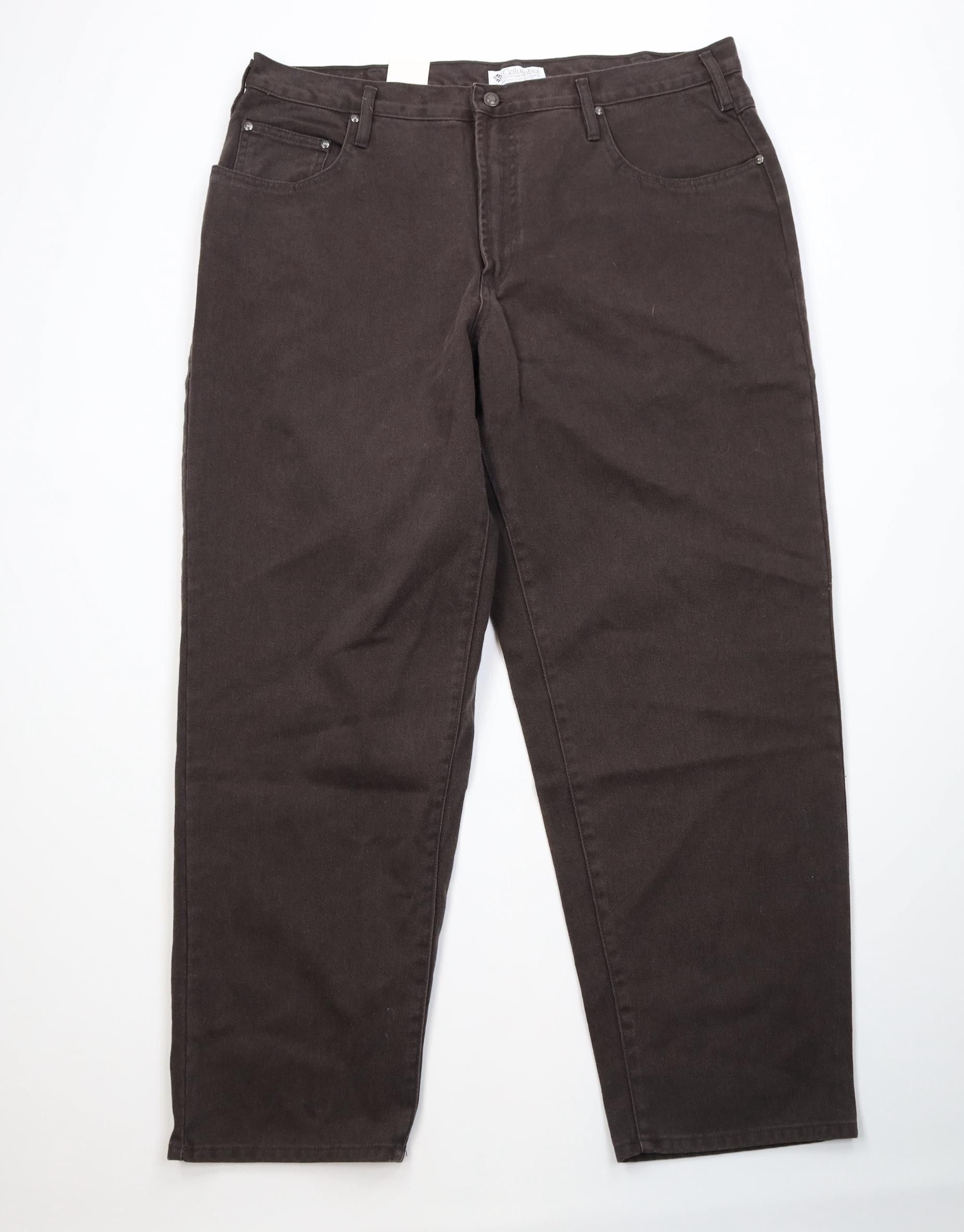 Columbia Deadstock Vintage 90s Columbia Baggy Fit Denim Jeans Brown Size US 40 / EU 56 - 1 Thumbnail