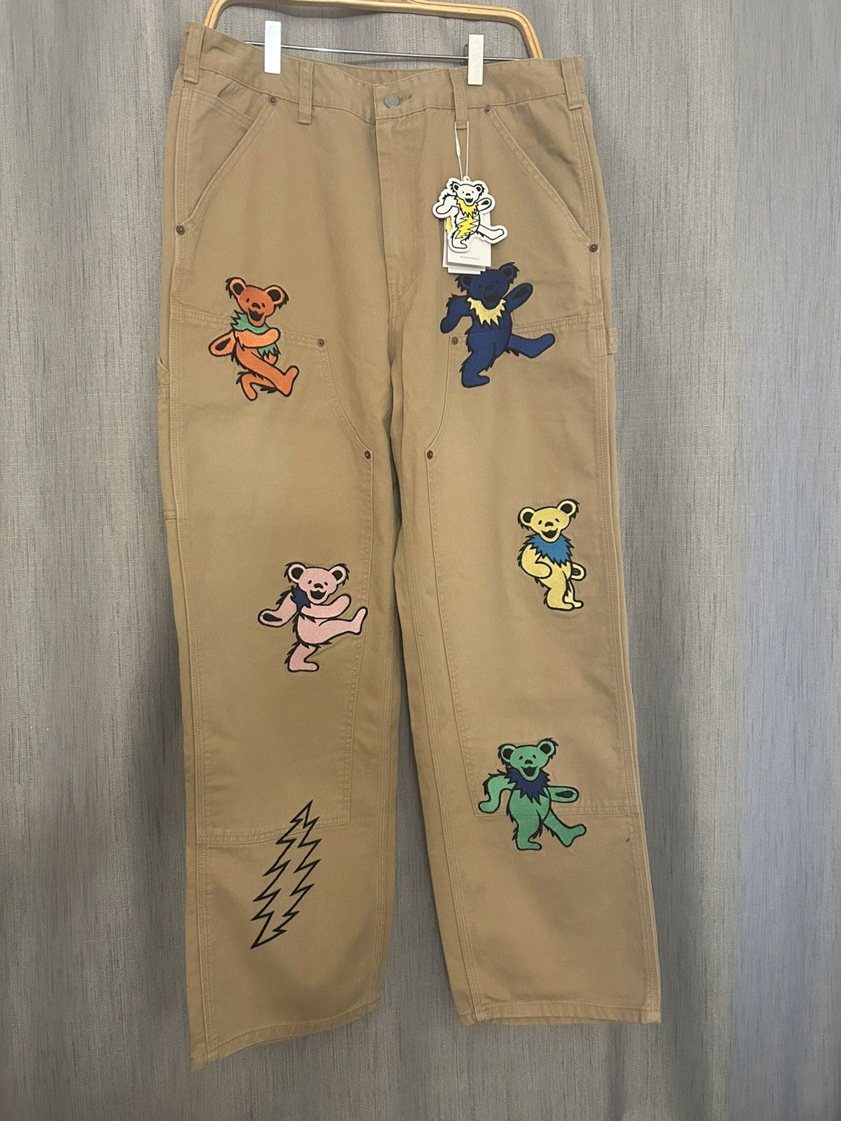 Grateful Dead thisisneverthat x Grateful Dead Carpenter Pants Tan Size US 36 / EU 52 - 1 Thumbnail