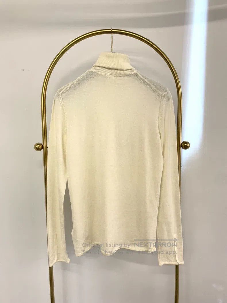 Hermes Hermes White cashmere high-neck sweater Size XS / US 0-2 / IT 36-38 - 3 Thumbnail