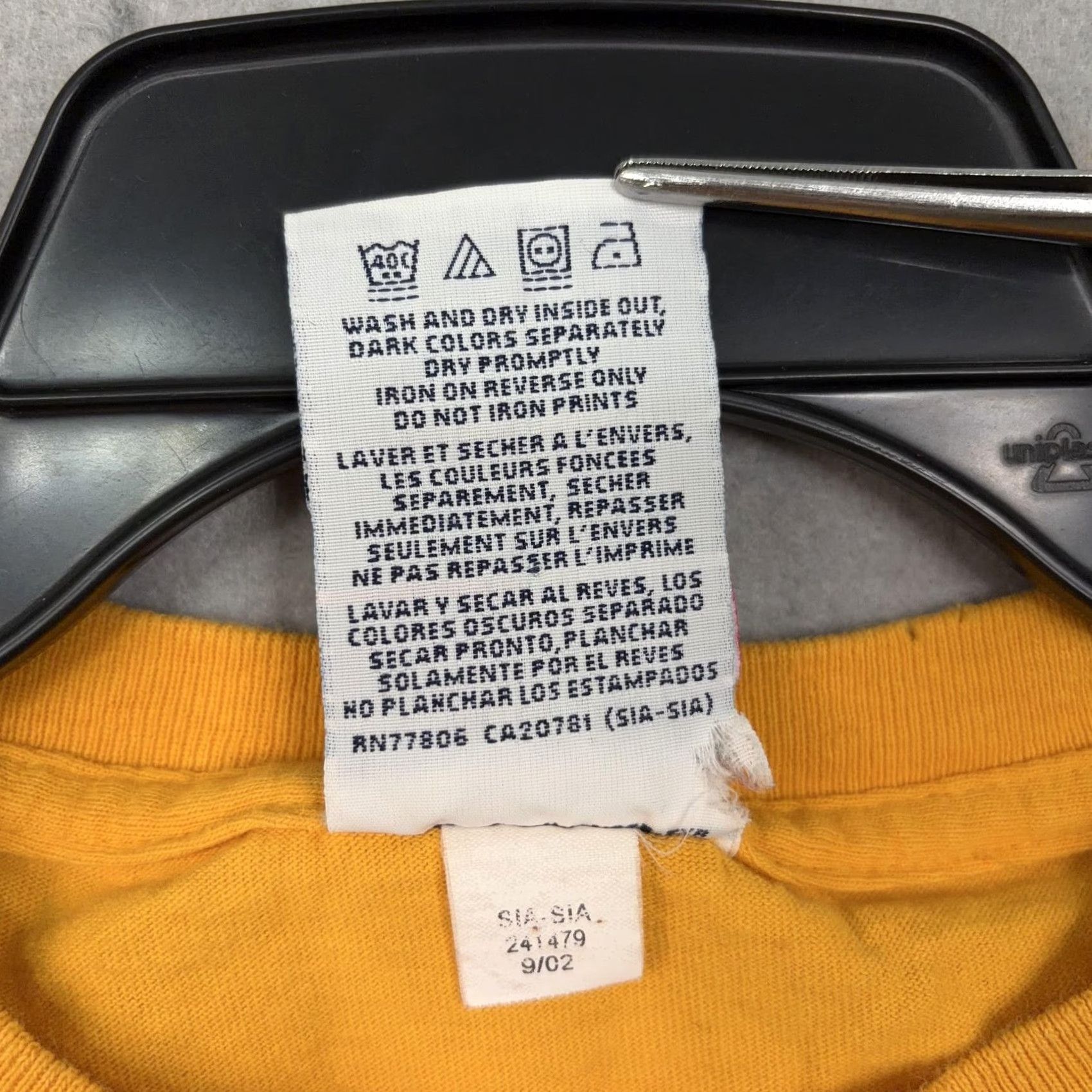 Logo 7 VINTAGE Tommy Jeans Shirt Mens Medium Yellow Logo Graphic 90s Y2K Streetwear Size US M / EU 48-50 / 2 - 5 Thumbnail
