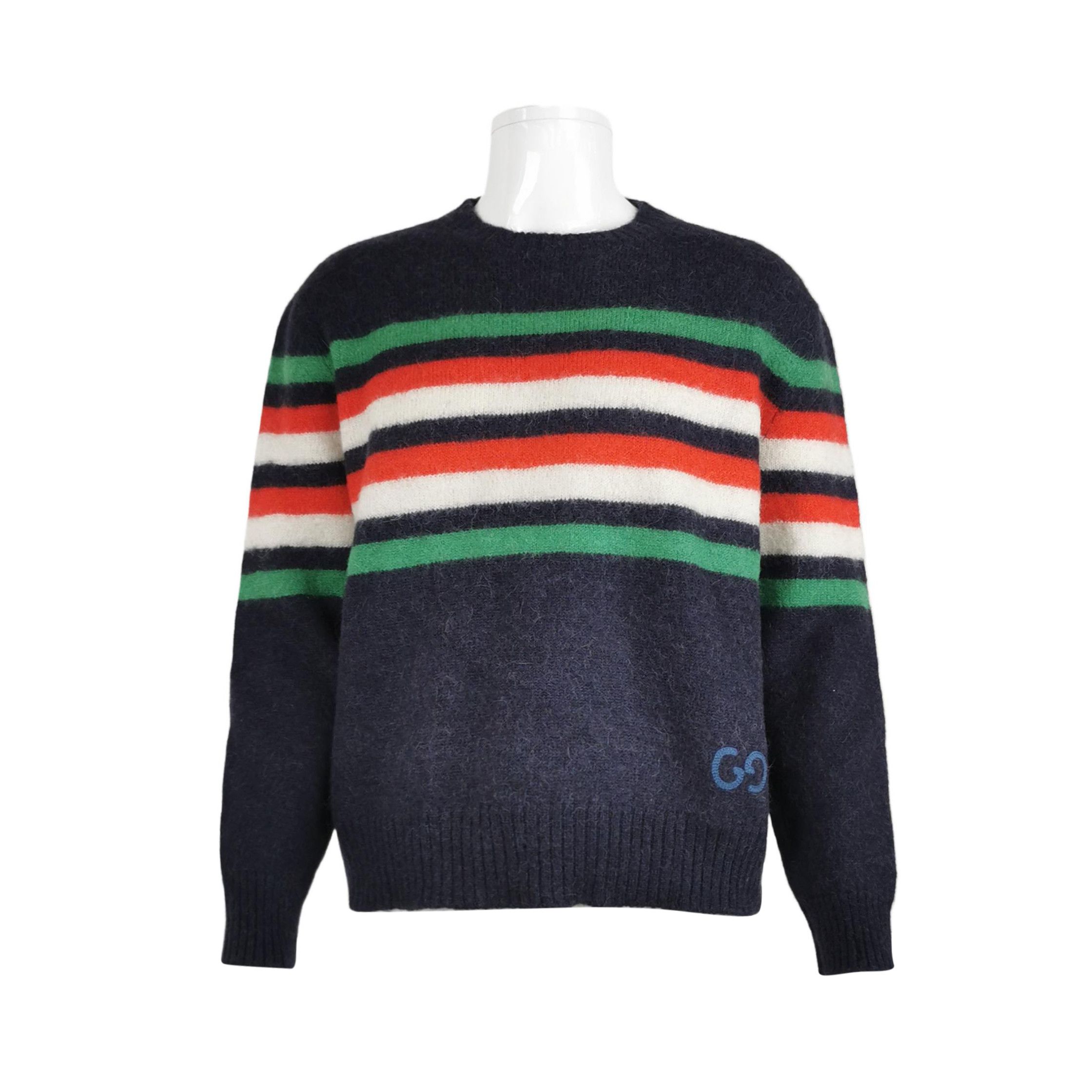 Gucci Gucci Striped Wool Alpaca Sweater Size S Size US S / EU 44-46 / 1 - 1 Thumbnail