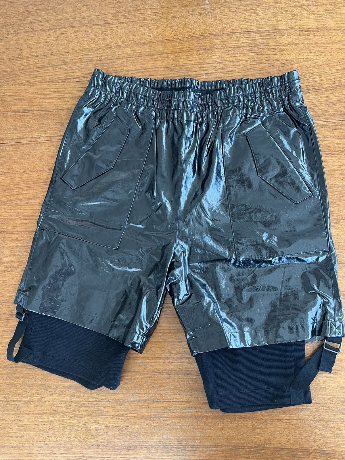 Helmut Lang Helmut Lang plastic/vinyl shorts Size US 36 / EU 52 - 3 Thumbnail