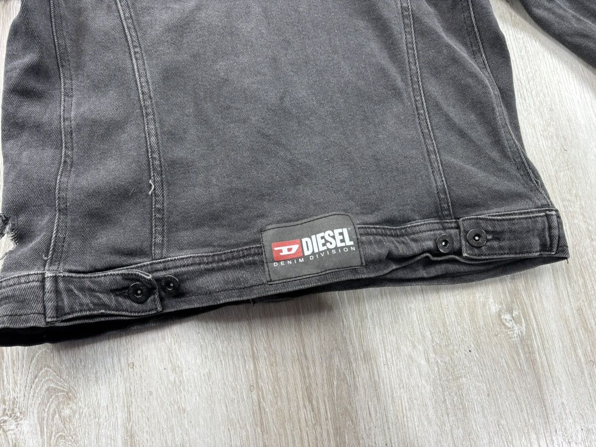 Diesel Womens denim jacket Diesel Size S/M Color Gray Size M / US 6-8 / IT 42-44 - 12 Thumbnail