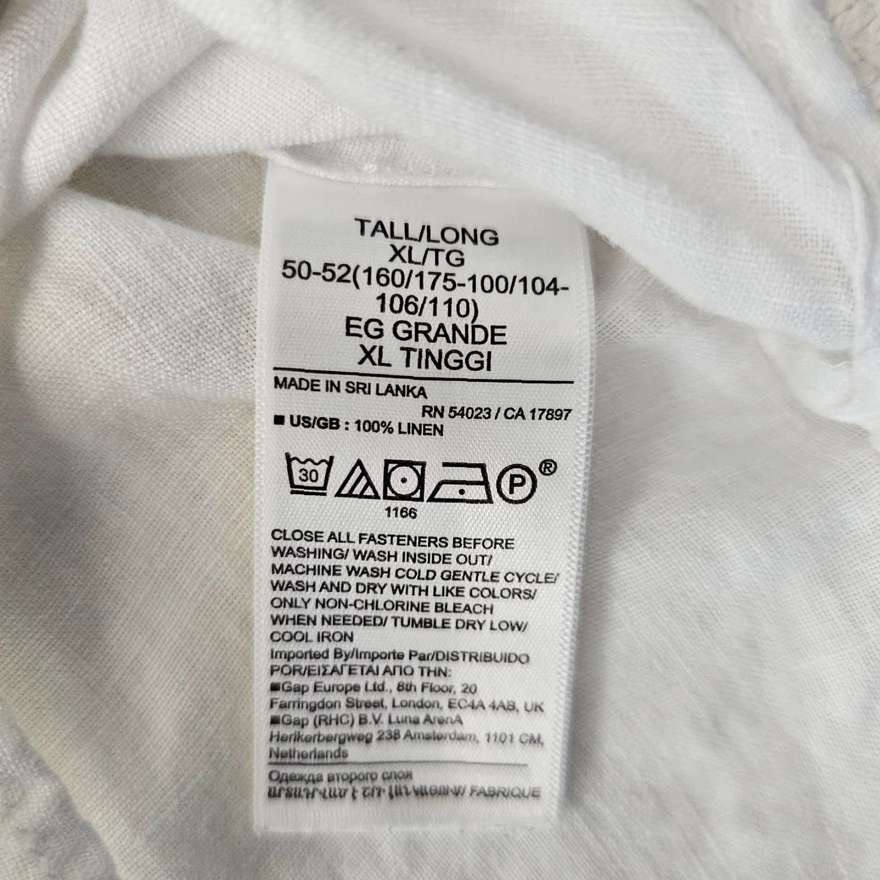 Banana Republic VINTAGE Banana Republic Women’s Sleeveless Button-Up Shirt XL Tall White Linen Spring Summer Casual Workwear Size XL / US 12-14 / IT 48-50 - 3 Thumbnail