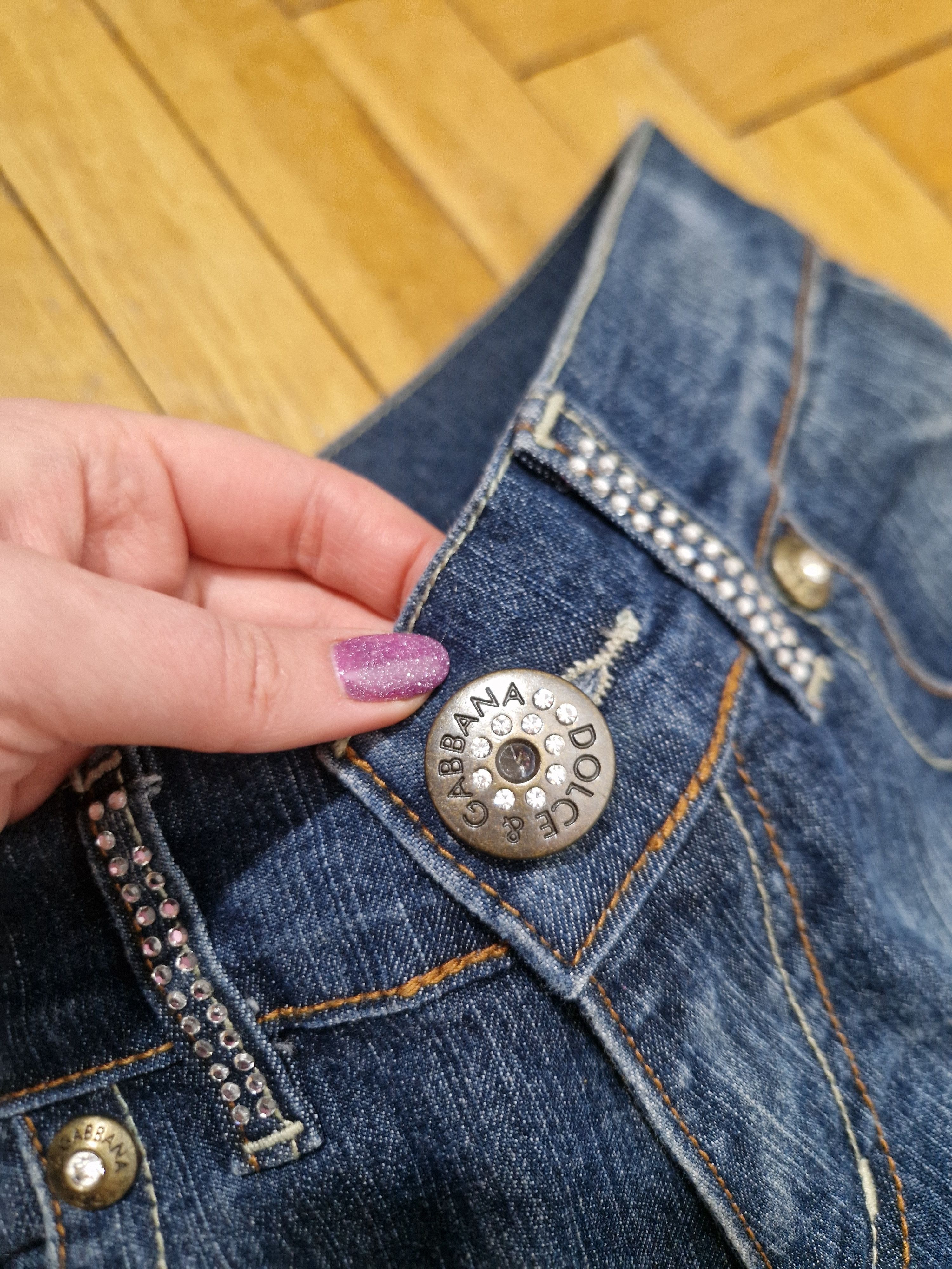 Dolce & Gabbana Dolce & Gabbana D&G vintage crystals pants Size 29" - 9 Thumbnail