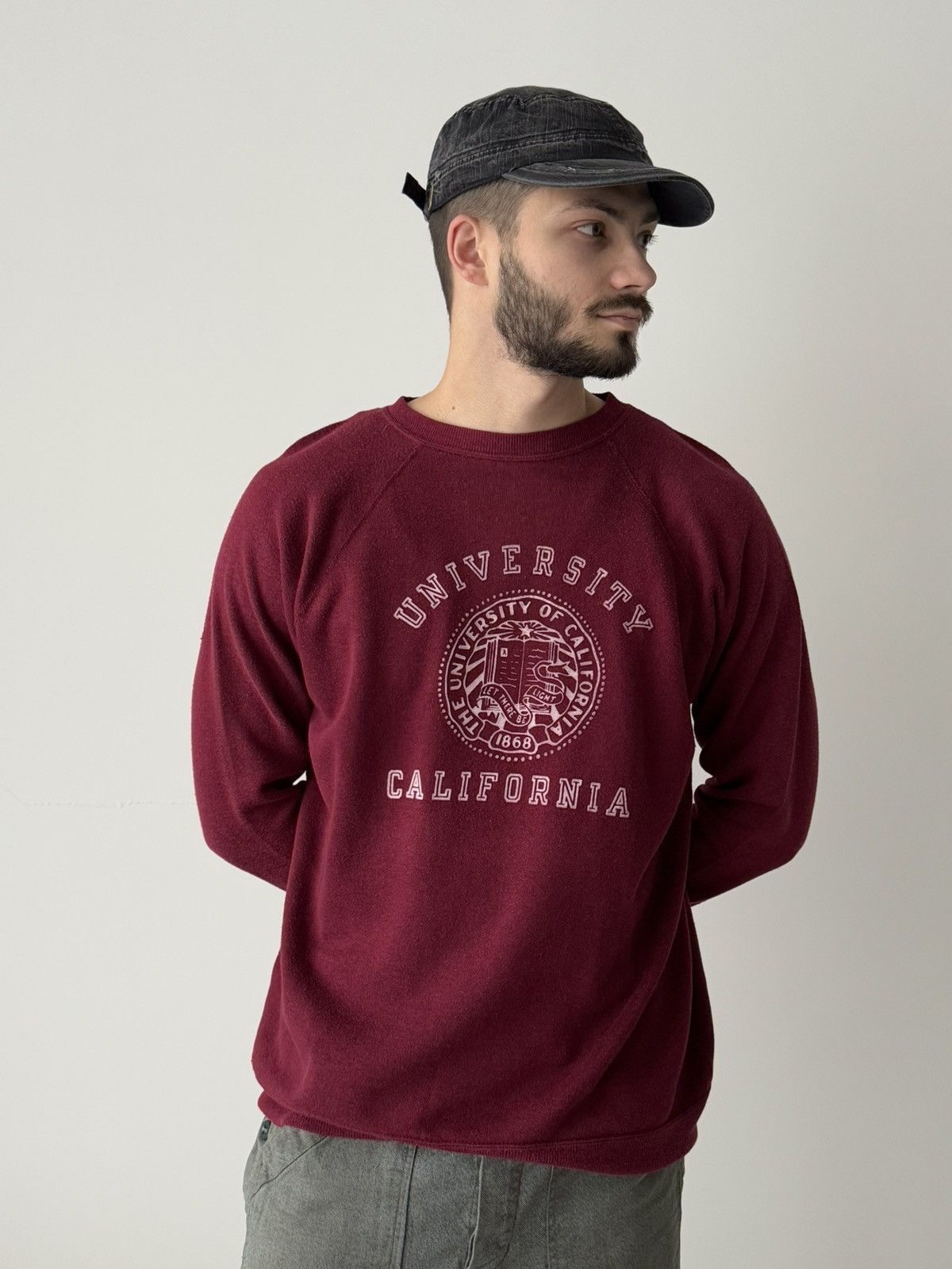 Champion × Vintage 1970s Vintage Champion USA UCLA Reverse Weave Sweatshirt Size US XL / EU 56 / 4 - 2 Thumbnail