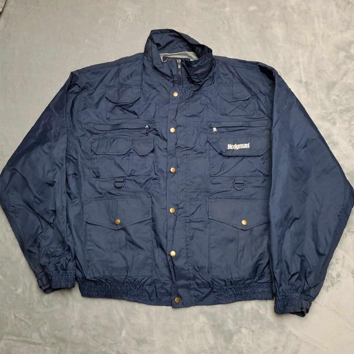 Vintage Hodgman Jacket MENS XXL Blue Waterproof Lake River Fishermans Fishing Rain Coat Size US XXL / EU 58 / 5 - 2 Thumbnail