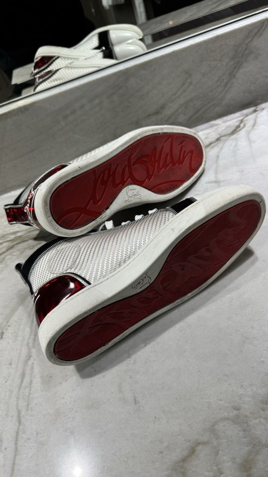 Christian Louboutin Christian Louboutin Canvas Colorblock Size US 7.5 / EU 40-41 - 2 Thumbnail