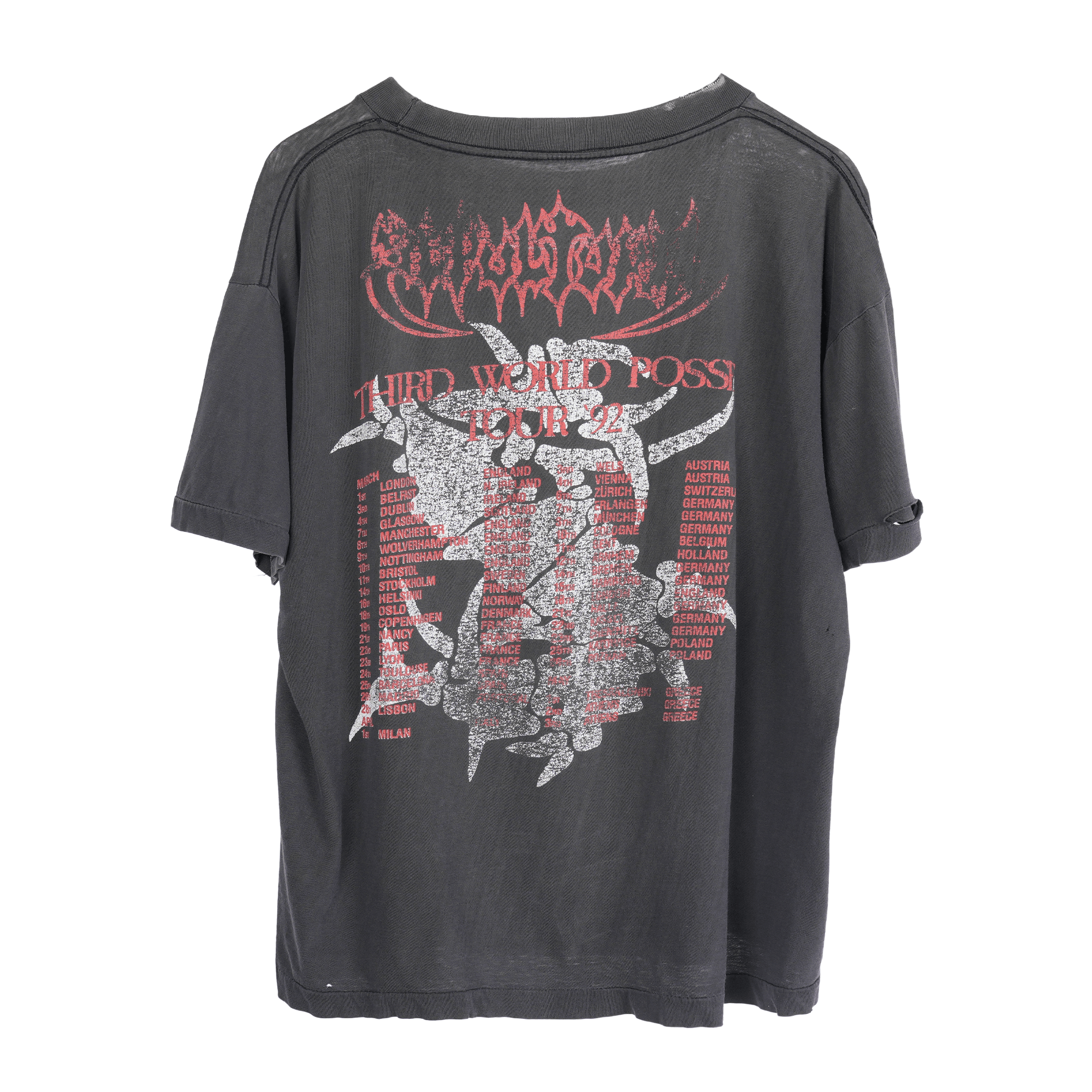 Vintage VINTAGE 1992 SEPULTURA THIRD WORLD POSSEE BAND TEE Size US L / EU 52-54 / 3 - 2 Thumbnail
