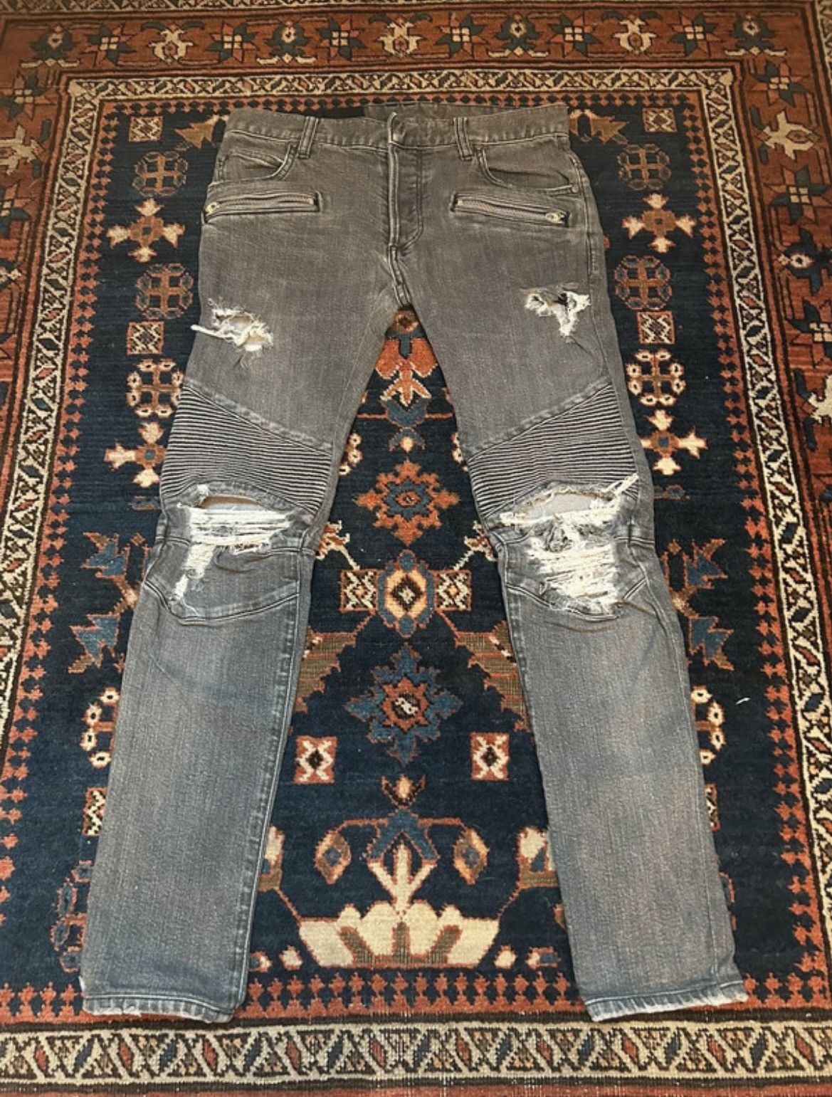 Balmain Balmain Biker jeans Size US 29 - 1 Thumbnail