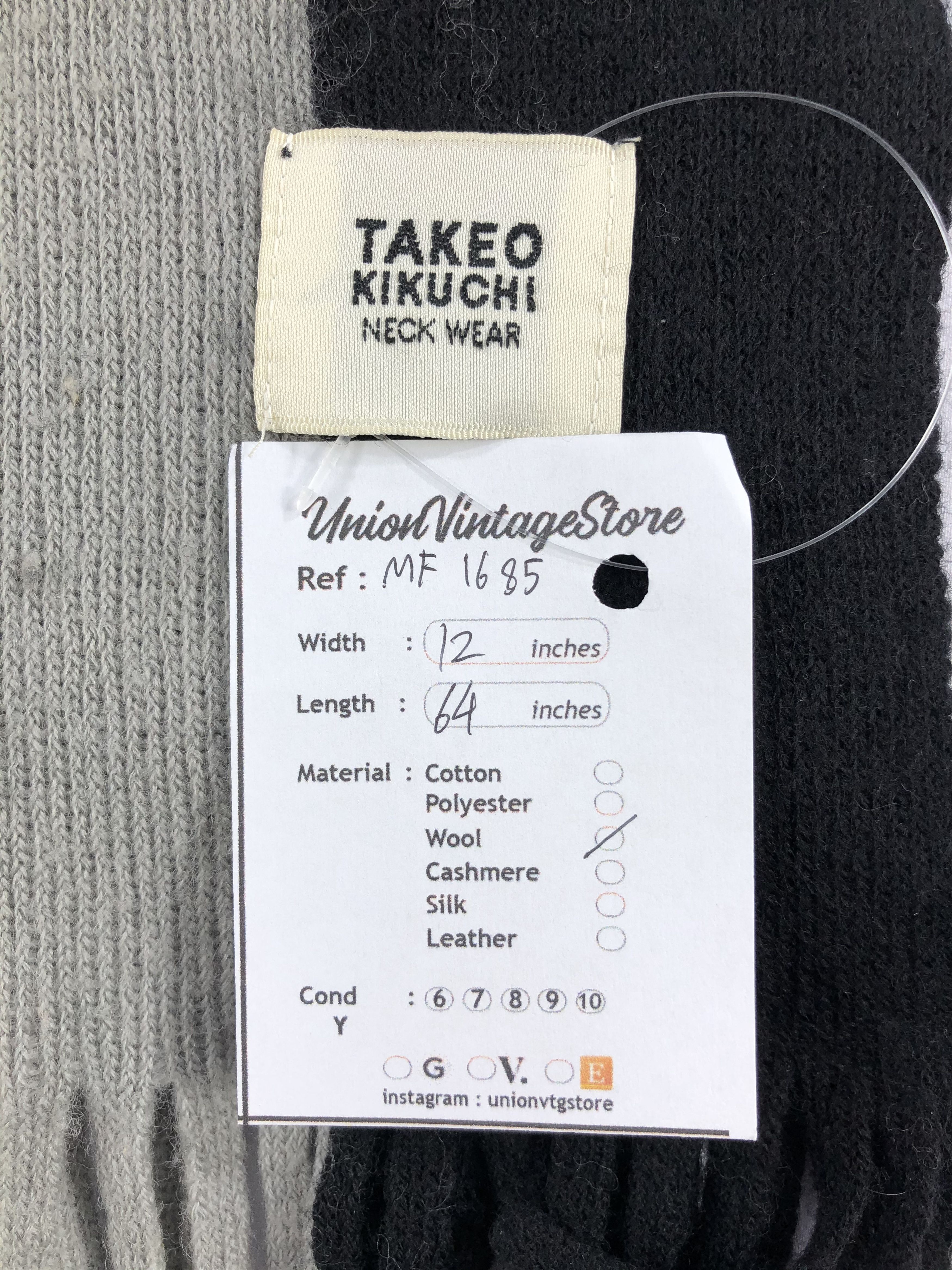 Takeo Kikuchi Vintage Polo Ralph Lauren Scarf/Muffler/Neckwear MF1685 Size ONE SIZE - 5 Thumbnail