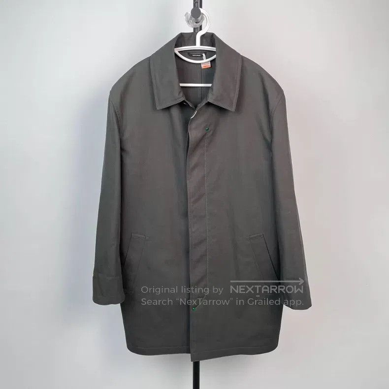 Hermes Hermes Men's Graphite Grey Long Trench Coat Size US M / EU 48-50 / 2 - 1 Thumbnail