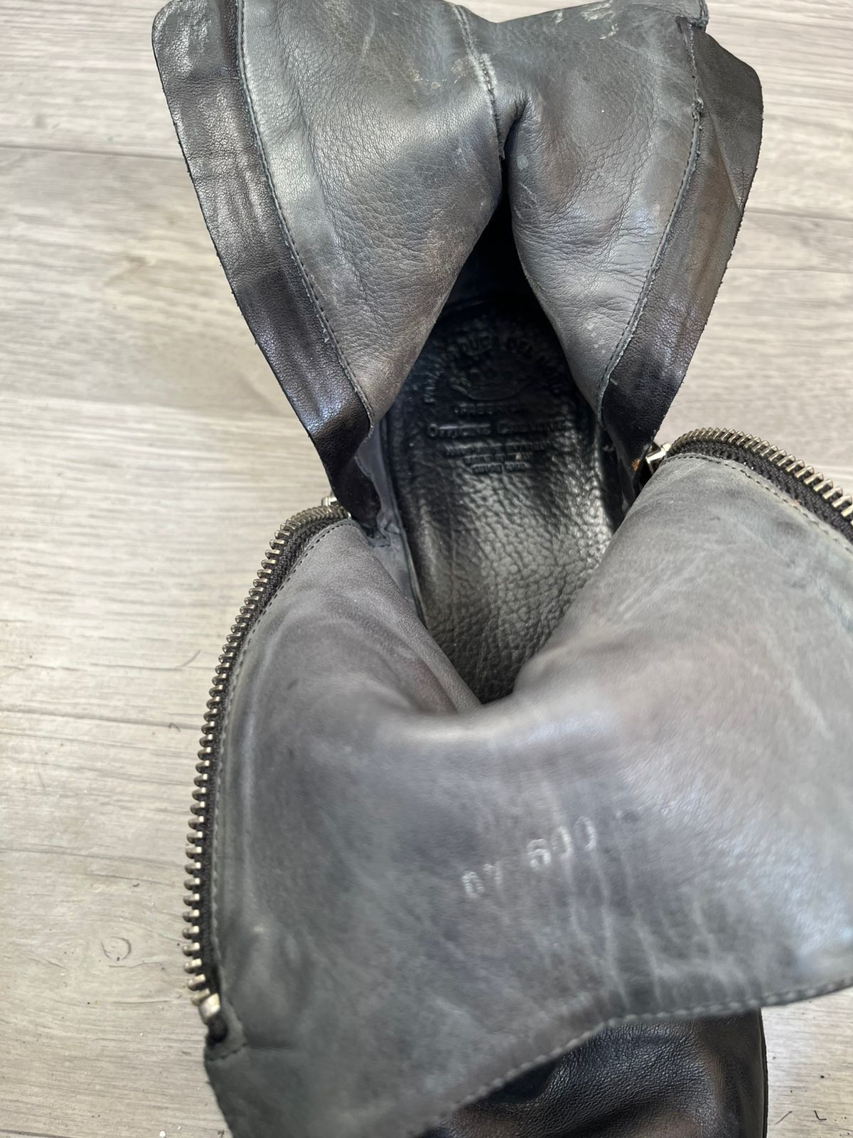 Officine Creative Officine Creative Like Guidi Zipper Black Leather Boots Sz40 Size US 7 / EU 40 - 8 Thumbnail