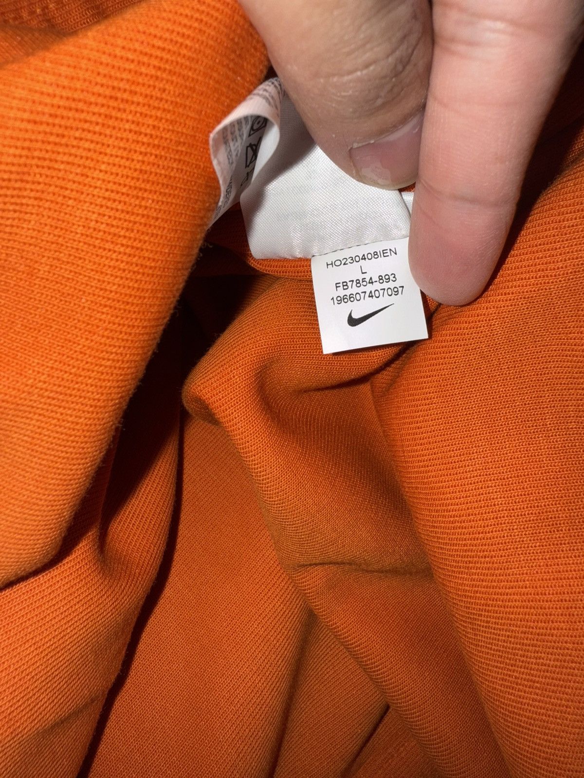 Nike 🔥Nike Therma-Fit Down Fill Zip Puffer Jacket Orange Men L Size US L / EU 52-54 / 3 - 7 Thumbnail