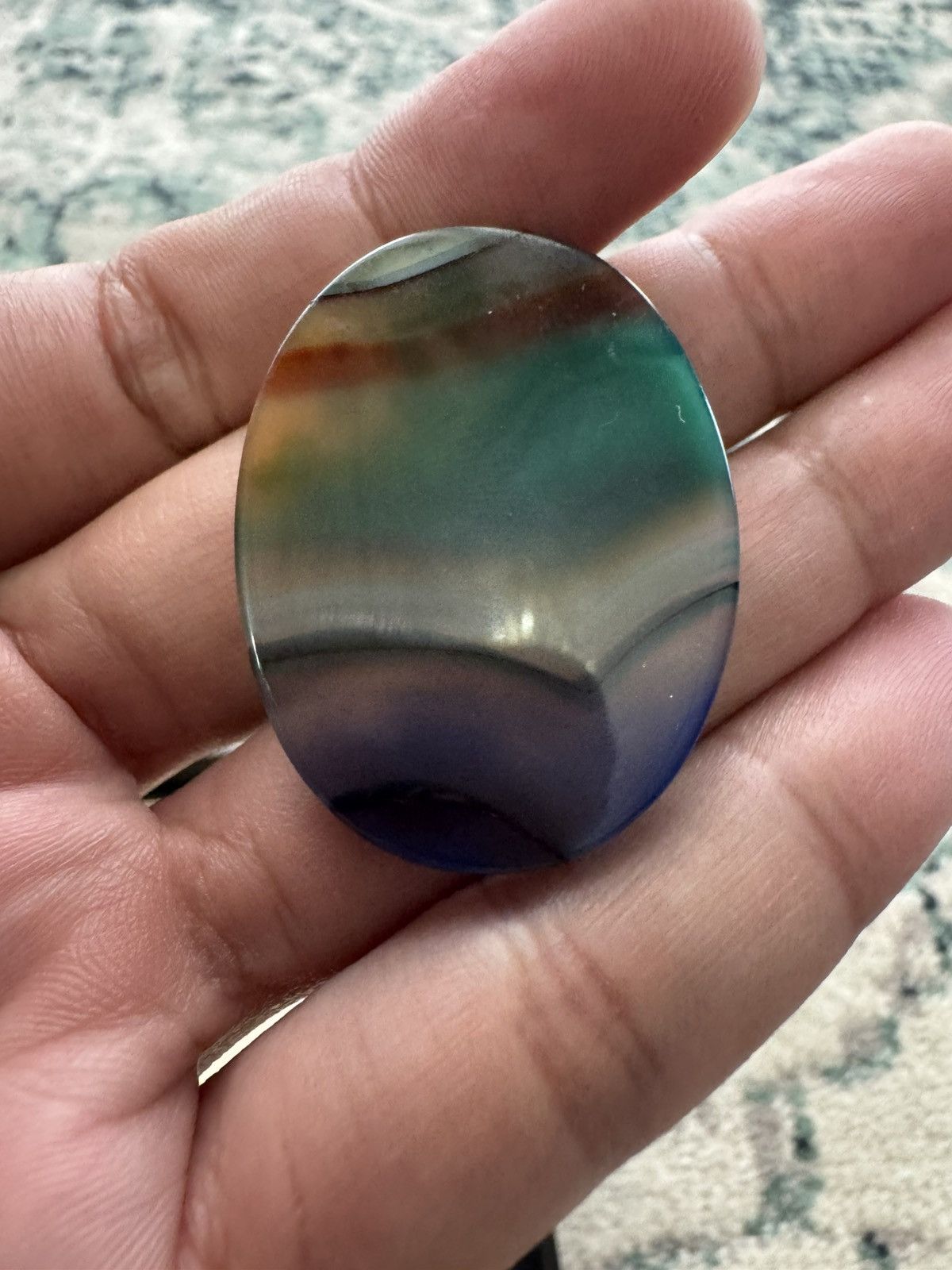 Jewelry × Vintage JAPAN ORIGIN 9.86crt PAINTED AGATE Size ONE SIZE - 4 Thumbnail