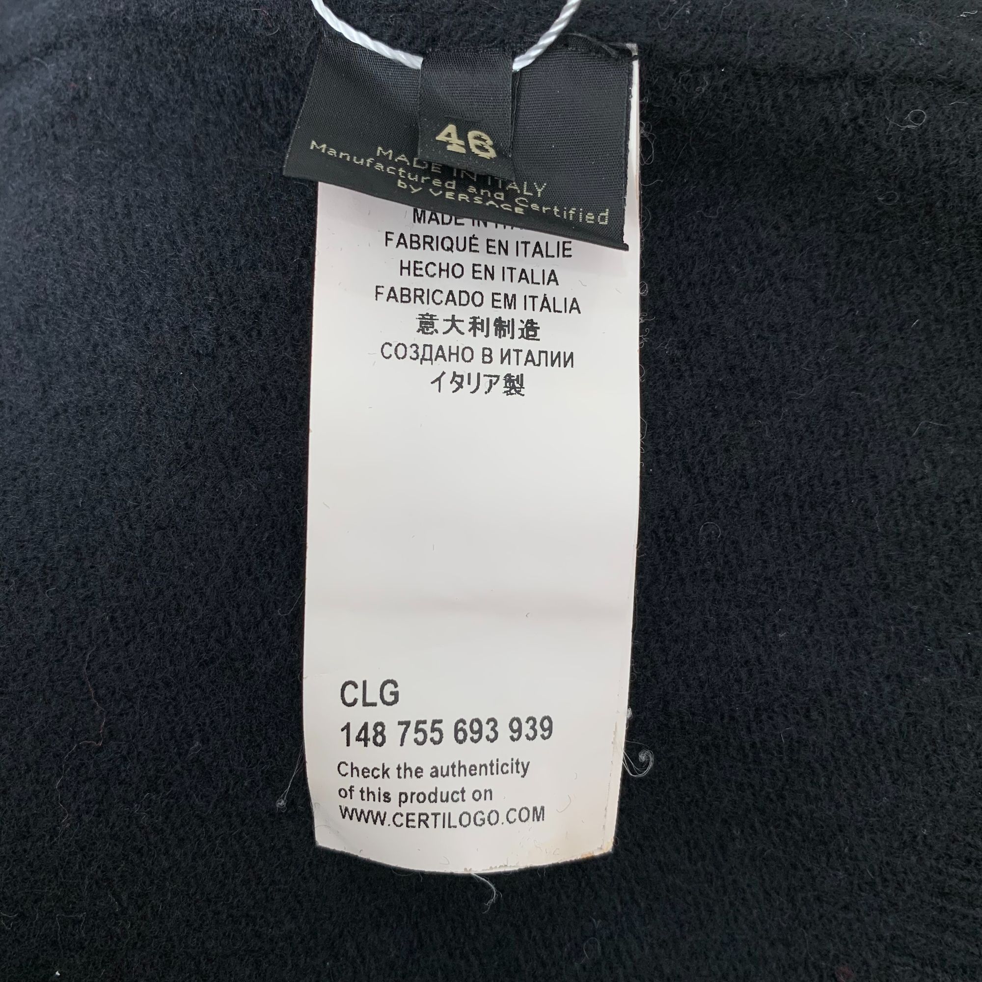 Versace Versace Black Wool Long-Sleeve Sweater With Motorcycle Embel Size US S / EU 44-46 / 1 - 5 Thumbnail