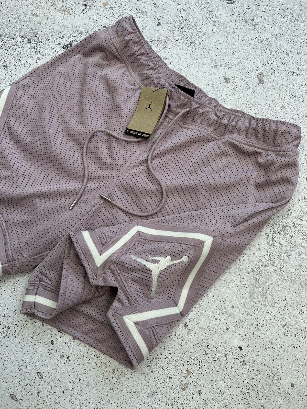 Jordan Brand Air Jordan Diamond mesh essentials shorts Pink Purple Men S Size US 30 / EU 46 - 4 Thumbnail