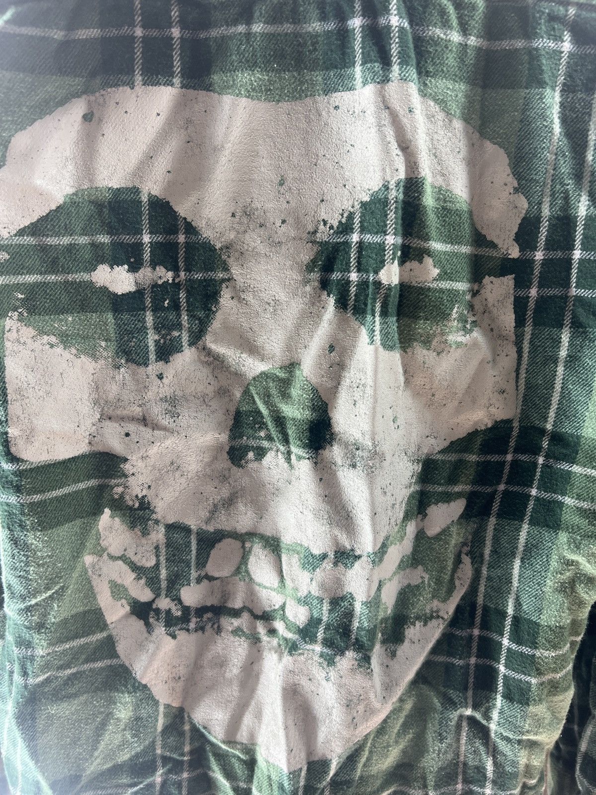image of Misfits Flannel Size Small in Green, Men's