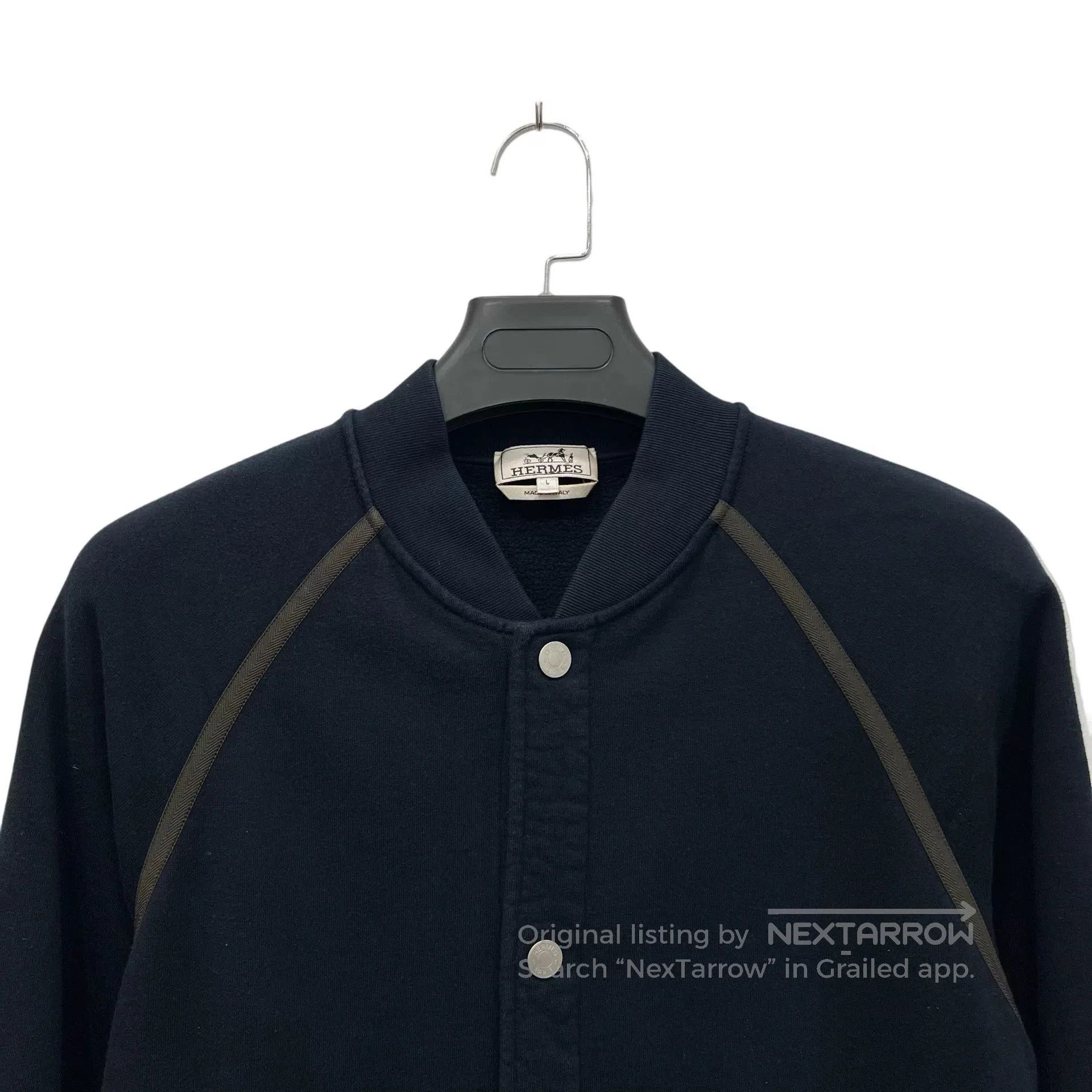 Hermes Hermes Logo Button-Up Jacket in Navy. Size US L / EU 52-54 / 3 - 2 Thumbnail