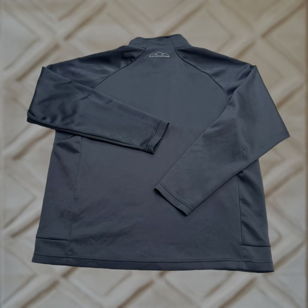 Vintage Sun Mountain ThermalFlex 1/4 Zip Pullover Jacket Mens M Navy Blue Sun Mountain Pullover Jacket Mens Medium Navy Blue Athletic Outdoor Golf Size US M / EU 48-50 / 2 - 1 Thumbnail