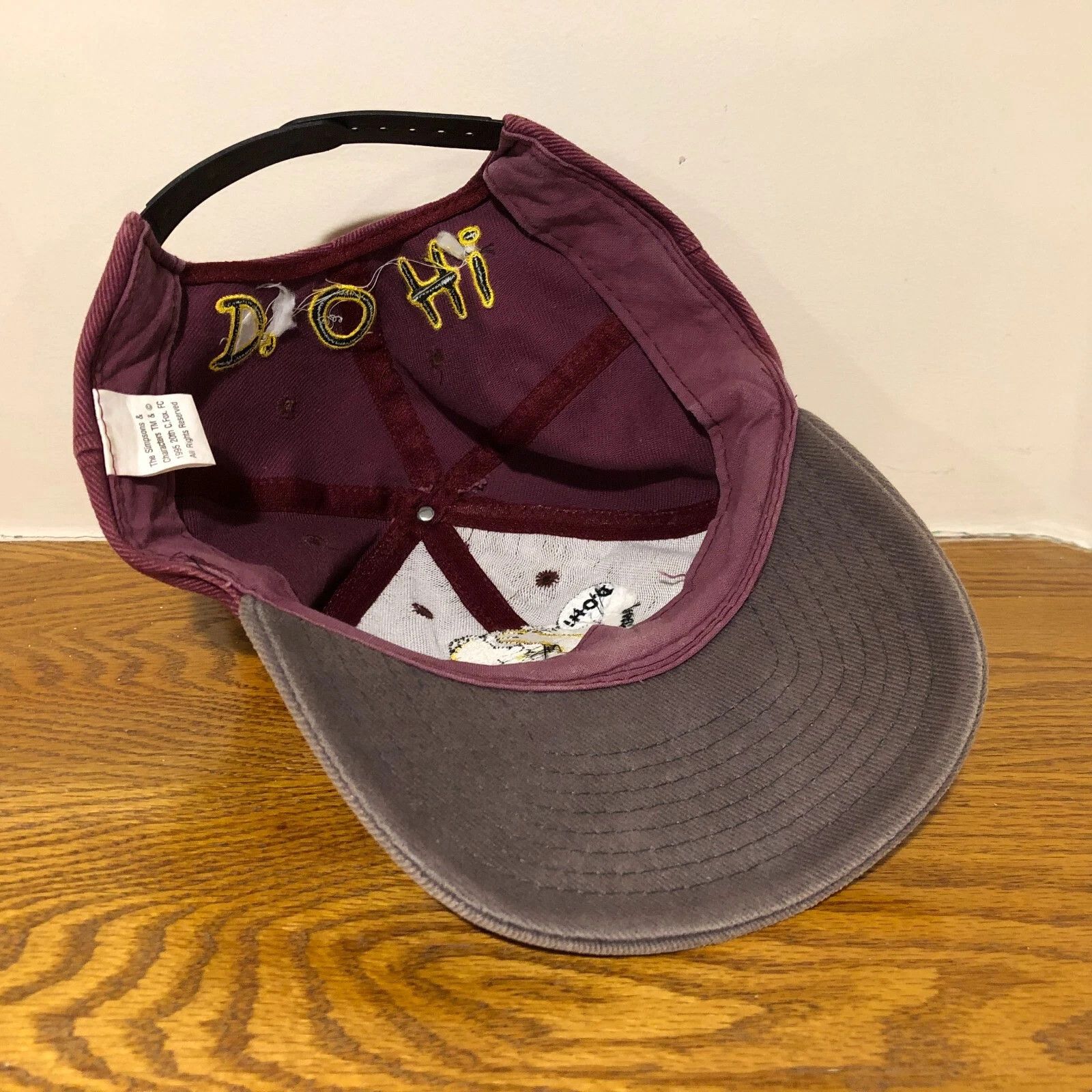The Simpsons 1995 Vintage Homer D'OH! Snapback Baseball Cap Size ONE SIZE - 7 Thumbnail