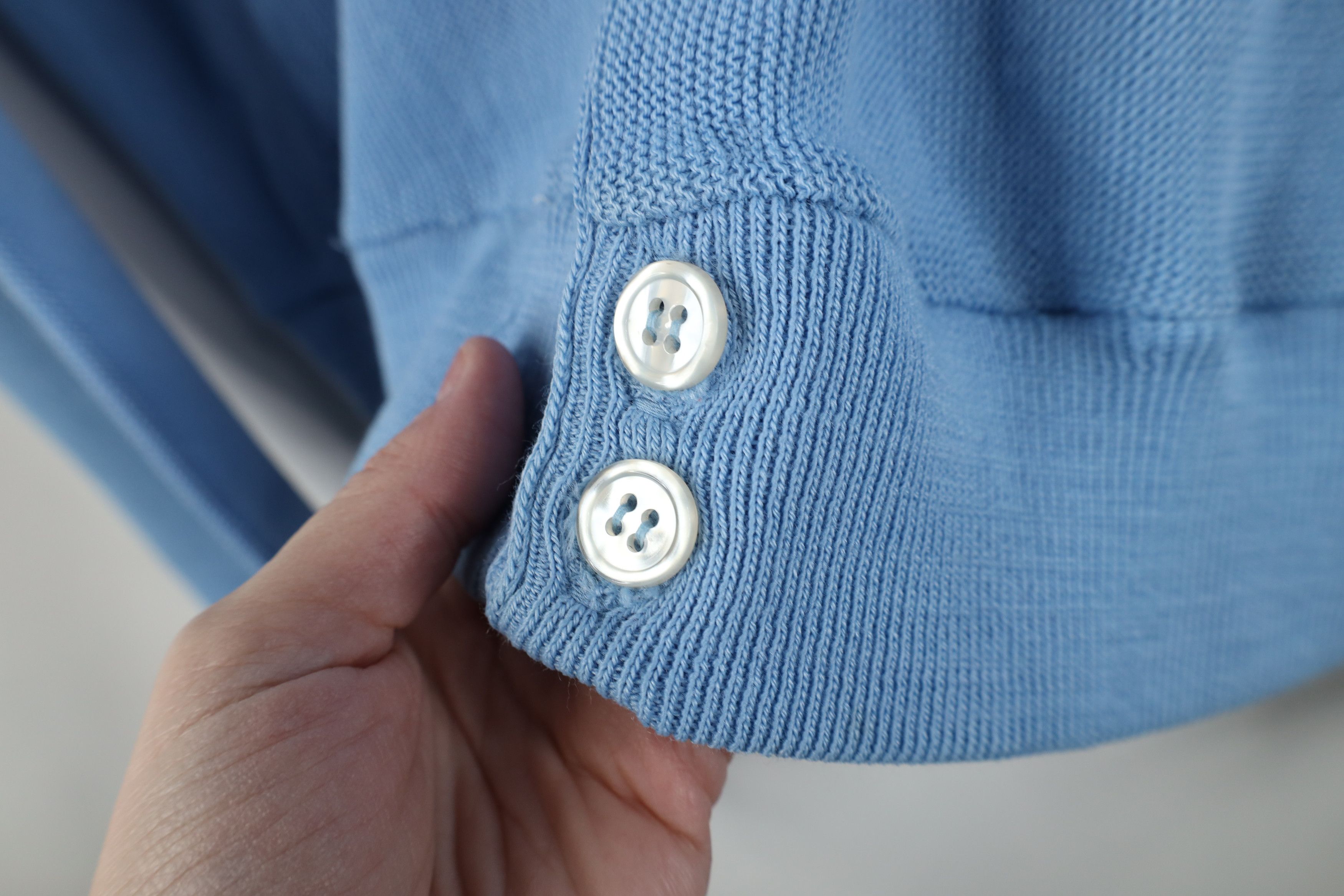 Vintage Vintage 60s 70s Knit Cardigan Sweater Carolina Blue USA Size US S / EU 44-46 / 1 - 6 Thumbnail