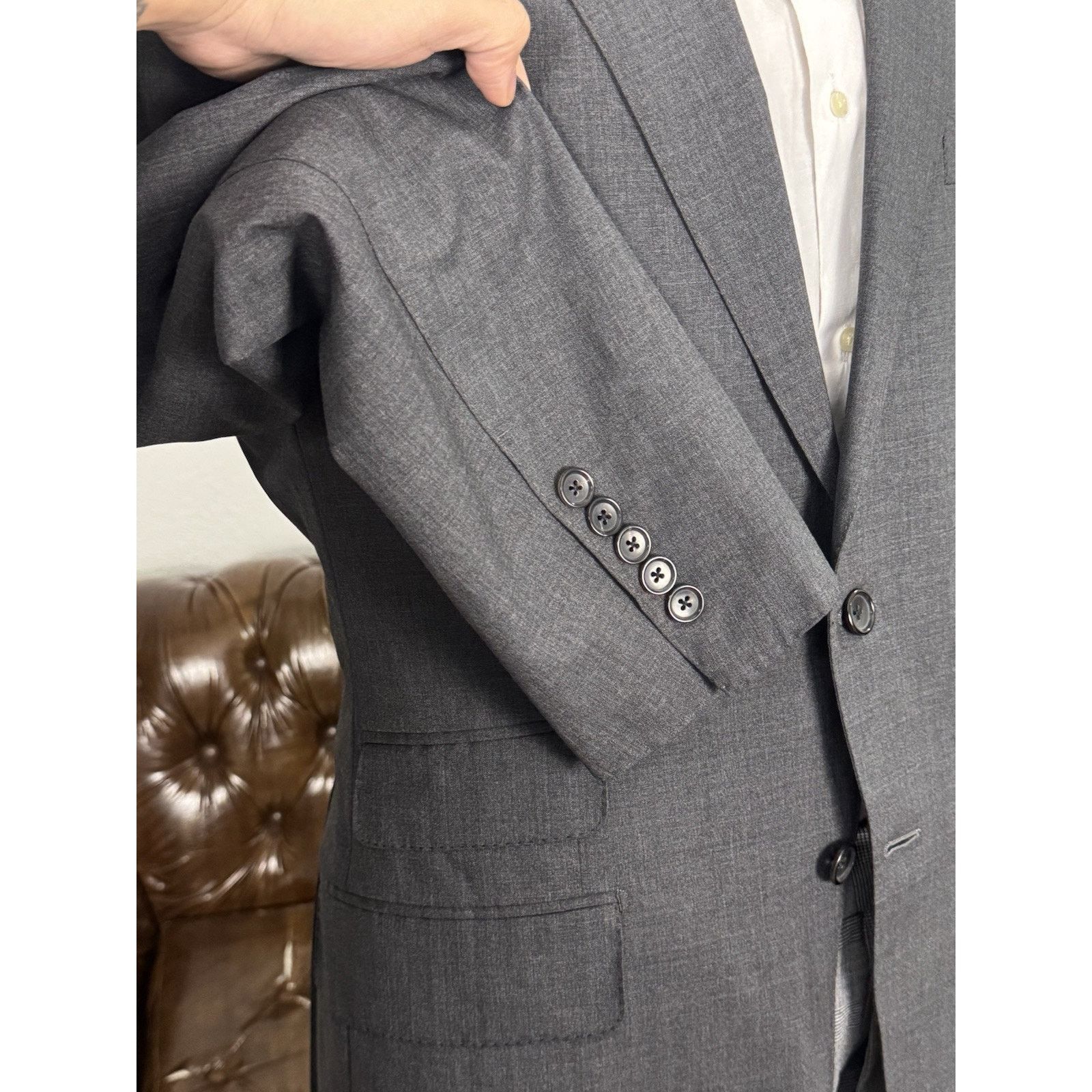 Tom Ford Tom Ford Charcoal Gray Suit Jacket Blazer 50/40L US Size 40L - 4 Thumbnail
